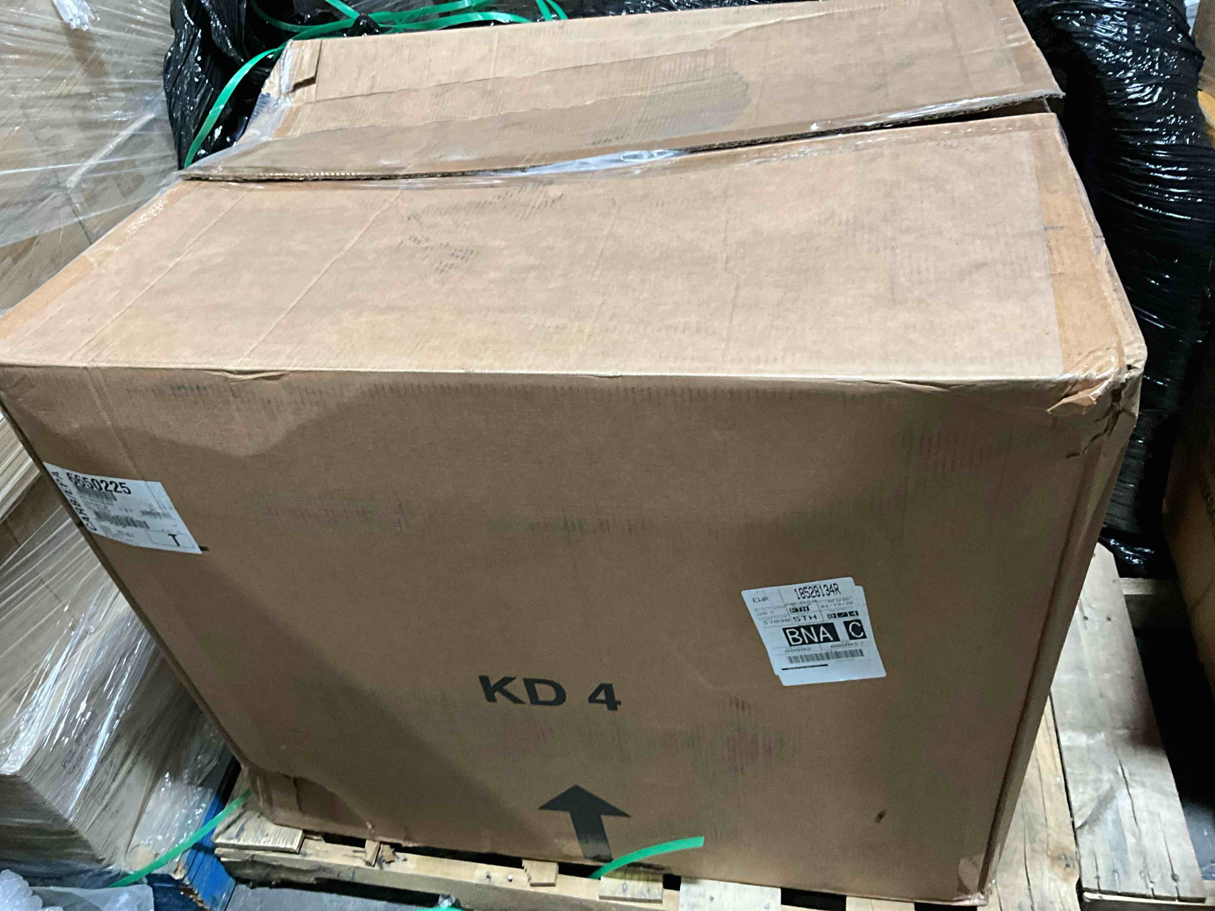 Condition photo showing New/Like New for Signature Design by Ashley Scranto Modern Manual Rocker Recliner, Gray