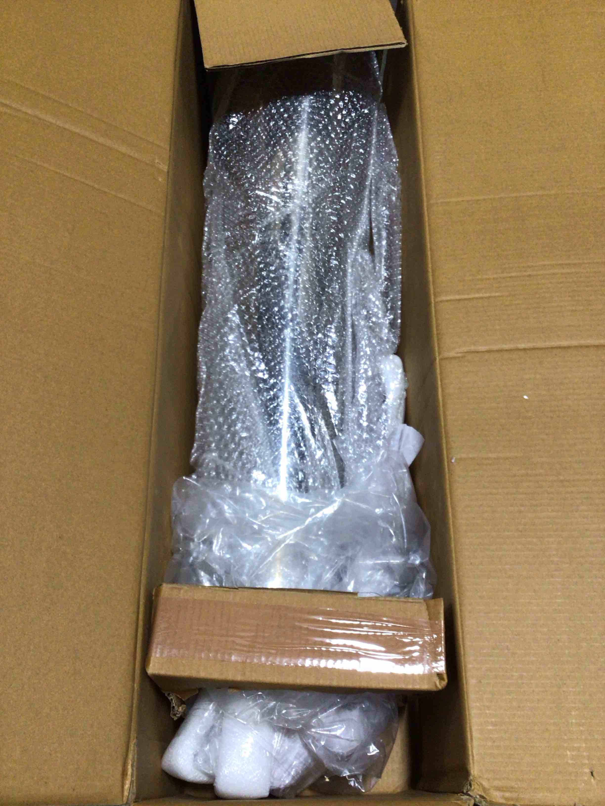 Condition photo showing New/Like New for DecMode 36" Tall Floor Cone Silver Stainless Steel Metal Vase