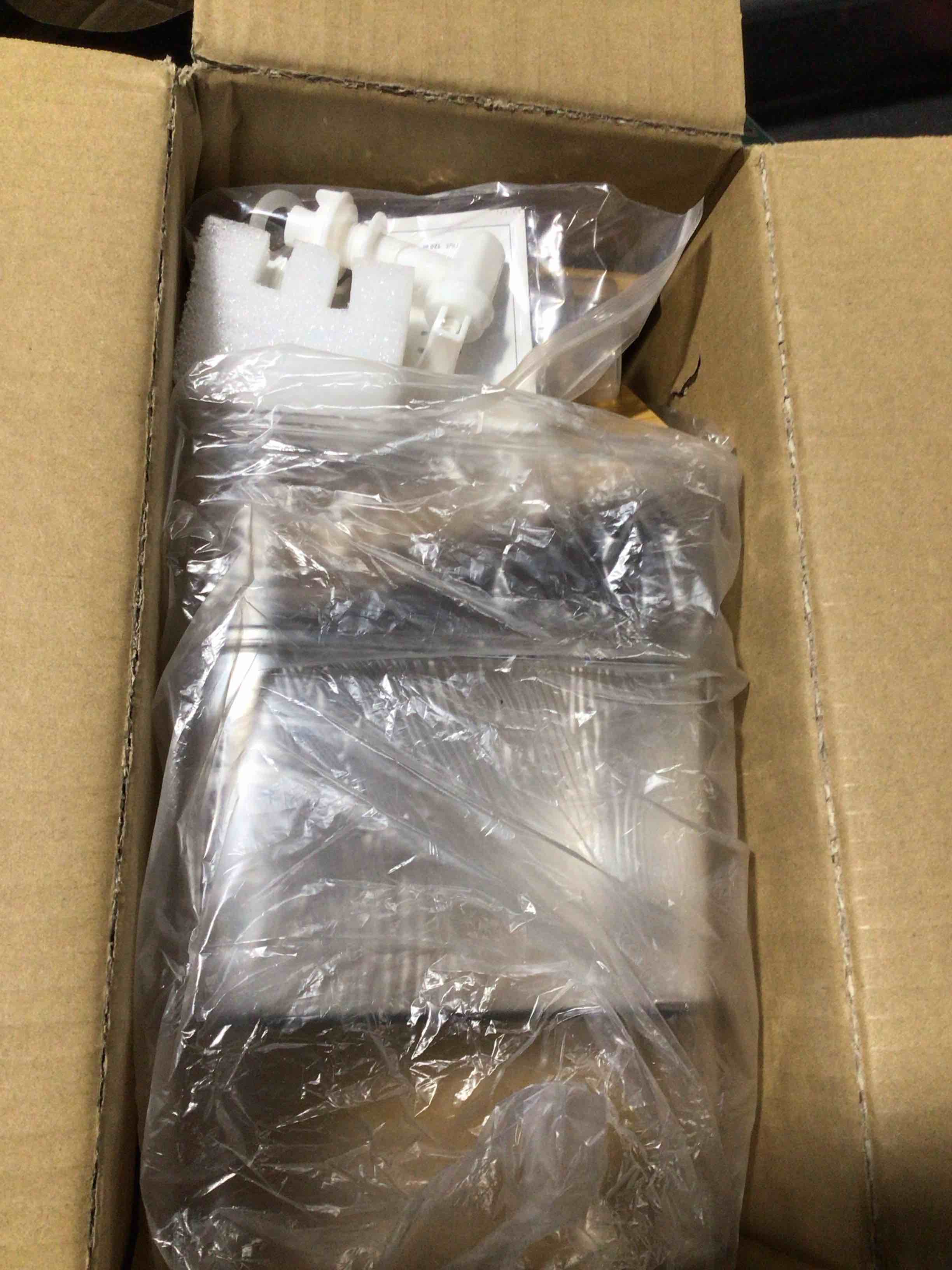 Condition photo showing New/Like New for Liquid Laundry Detergent Dispenser Set with Shelf and Bamboo Lids for Laundry Room Organization and Storage - 2 Pack 96 oz Laundry Containers for Laundry Soap, Fabric Softener