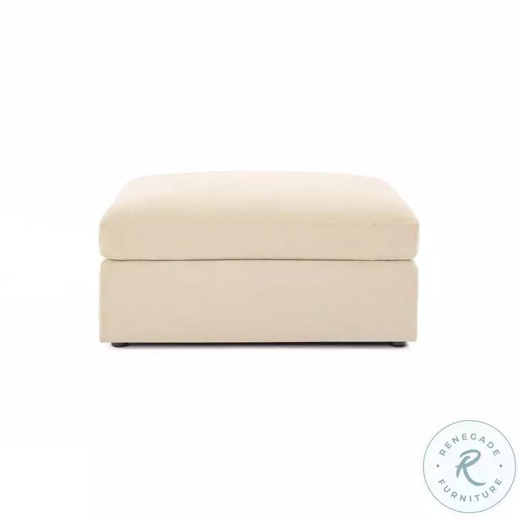 beige ottoman
