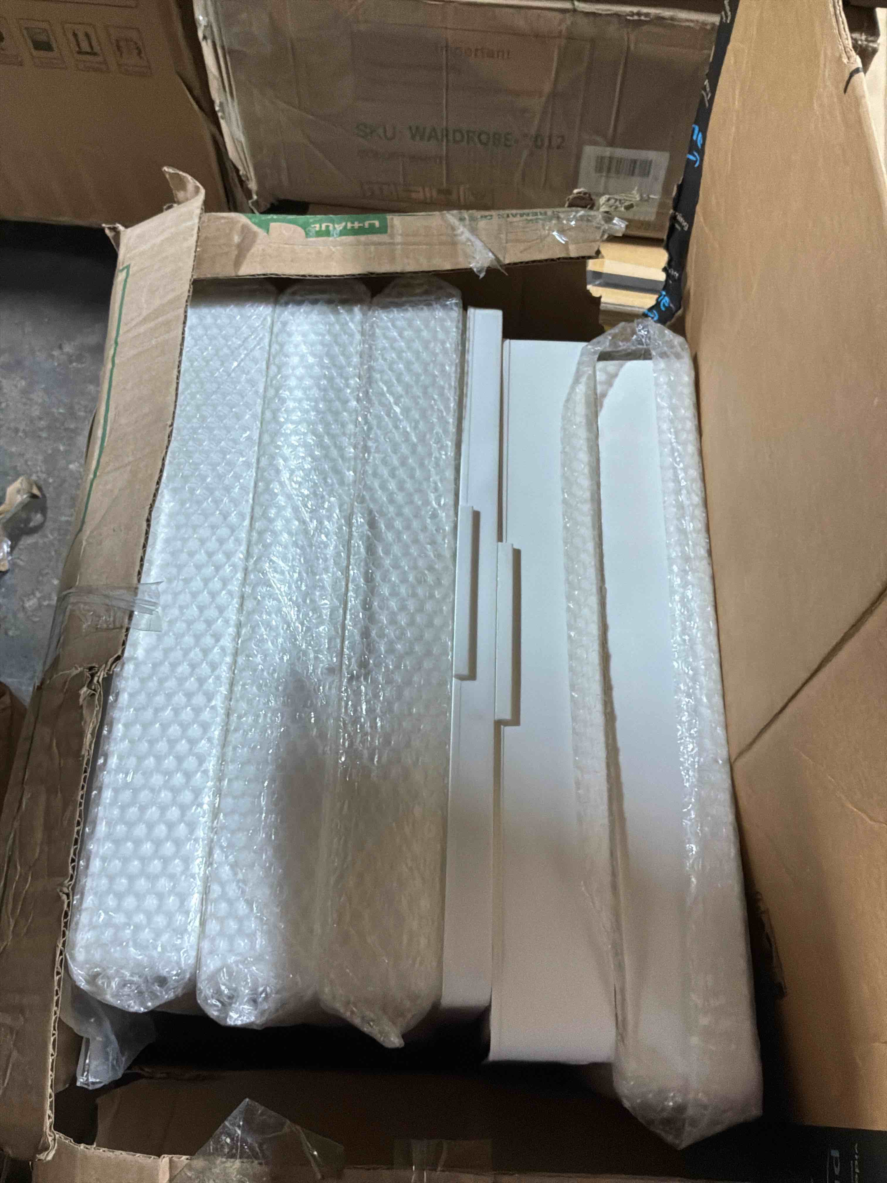 Condition photo showing Good Condition for haofy folding storage bin closet organizer box with wheels, magnetic doors for living room, study