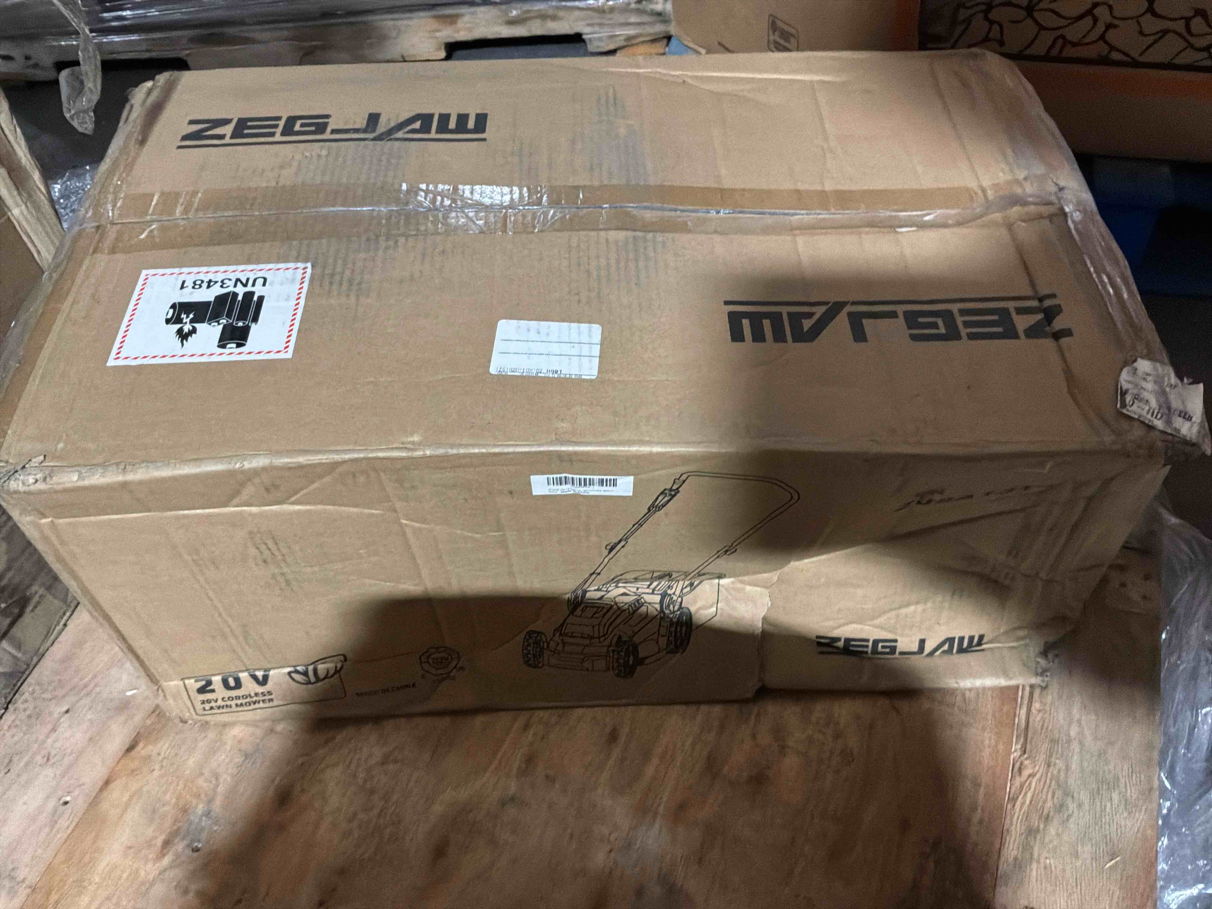 Condition photo showing Good Condition for lawn mower cordless,13-inch 20v electric lawn mower with 4.0ah battery and charger, 2-in-1 electric mower with 5-position height adjustment