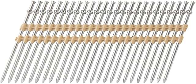 metabo hpt collated duplex nail | 3-1/2 inch | 21 degree | plastic strip | for use with nr3675dd | 50312-16d