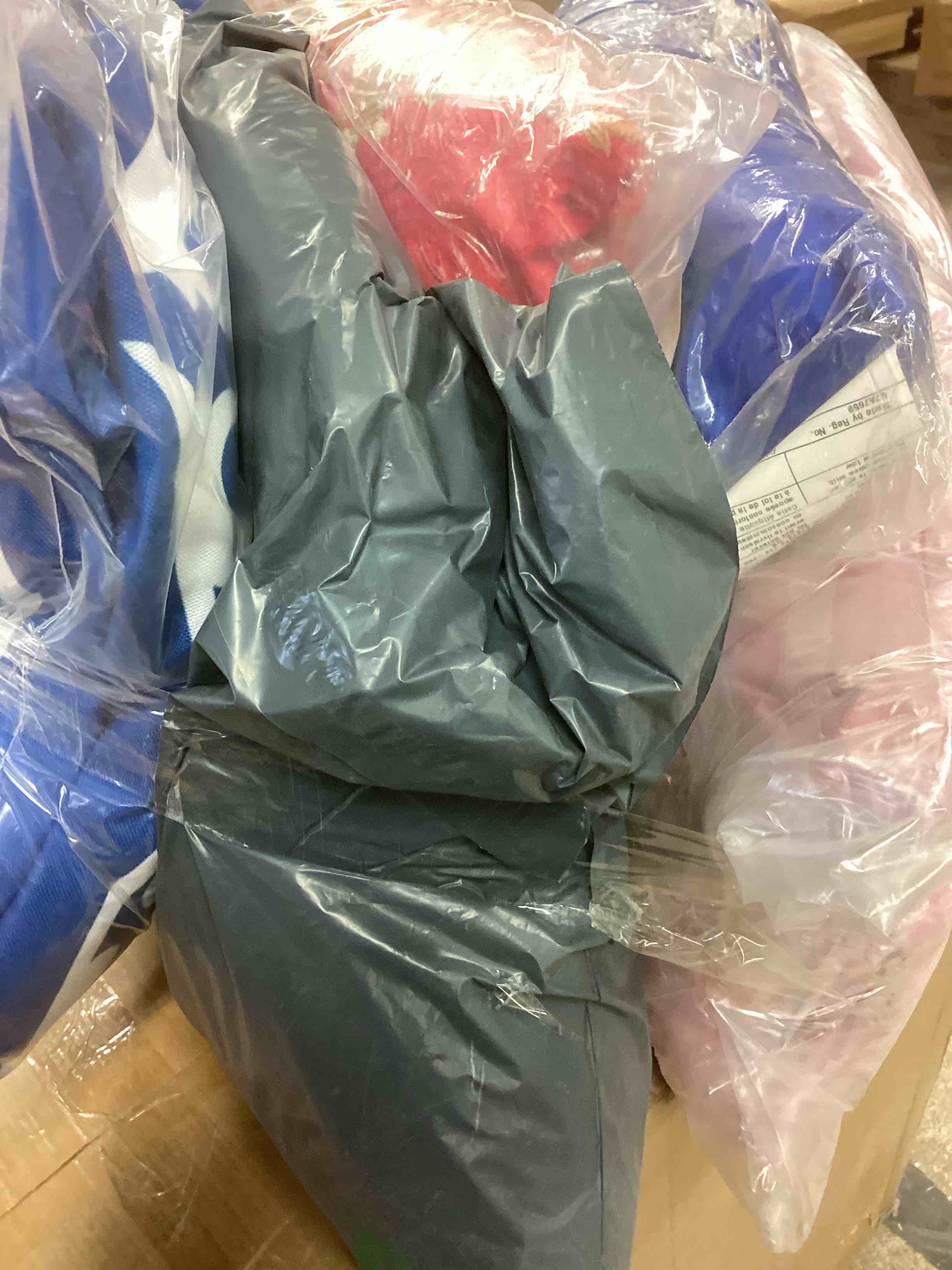 Condition photo showing New/Like New for assorted decorative pillows 