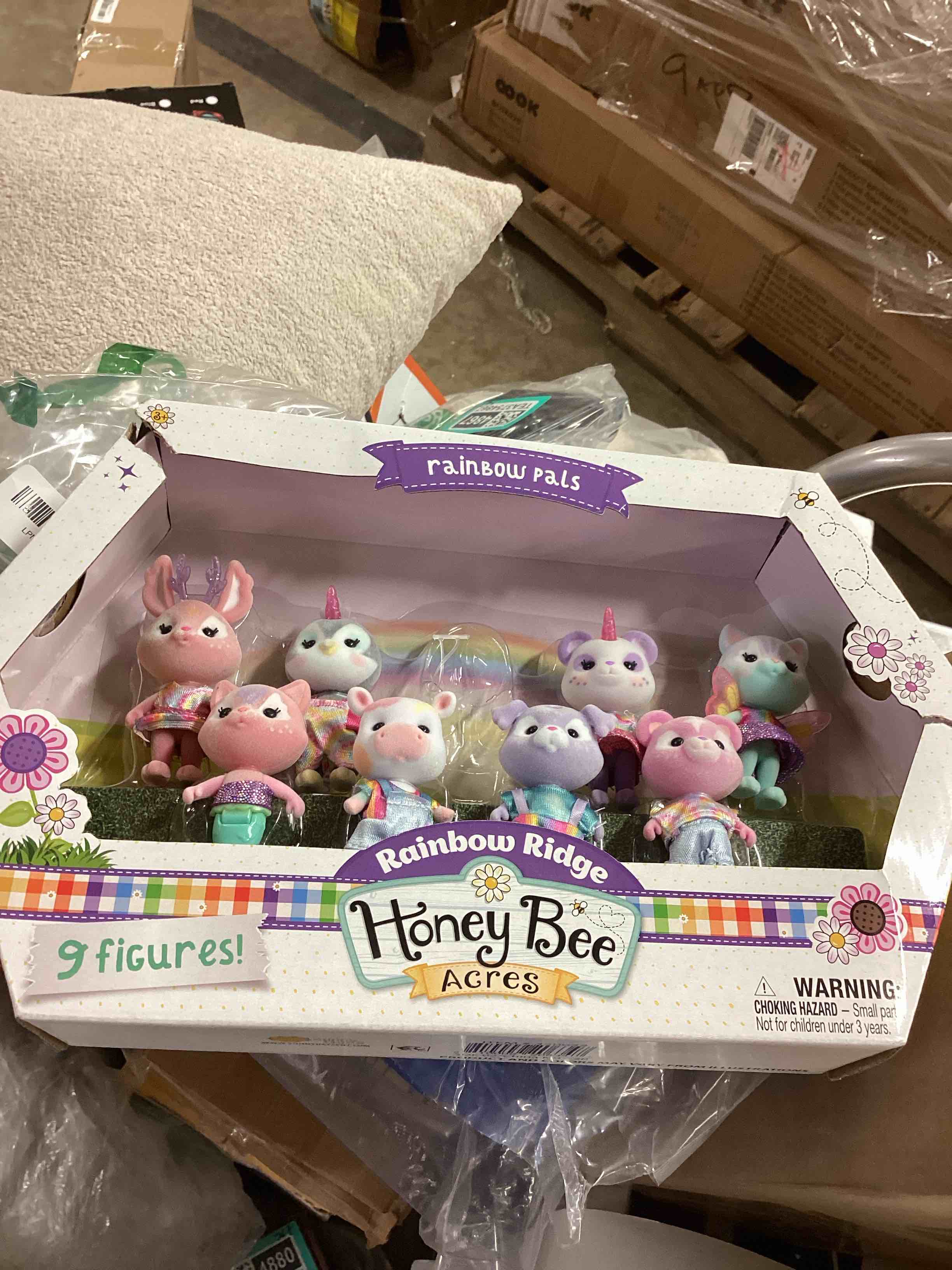 Condition photo showing Good Condition for sunny days entertainment honey bee acres rainbow ridge pals – 9 miniature flocked dolls | small fantasy collectible figures | pretend play toys for kids incomplete 