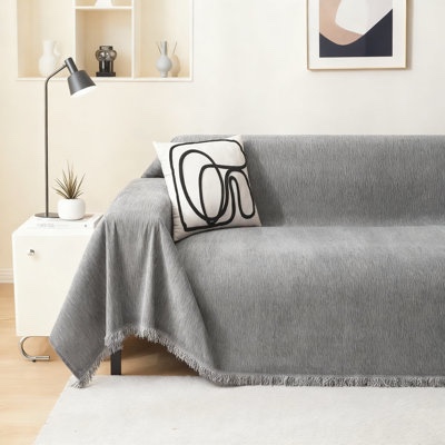 chenille sofa cover- universal All- season pet friendly couch slipcover 