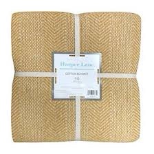 Full Yellow cotton blanket 