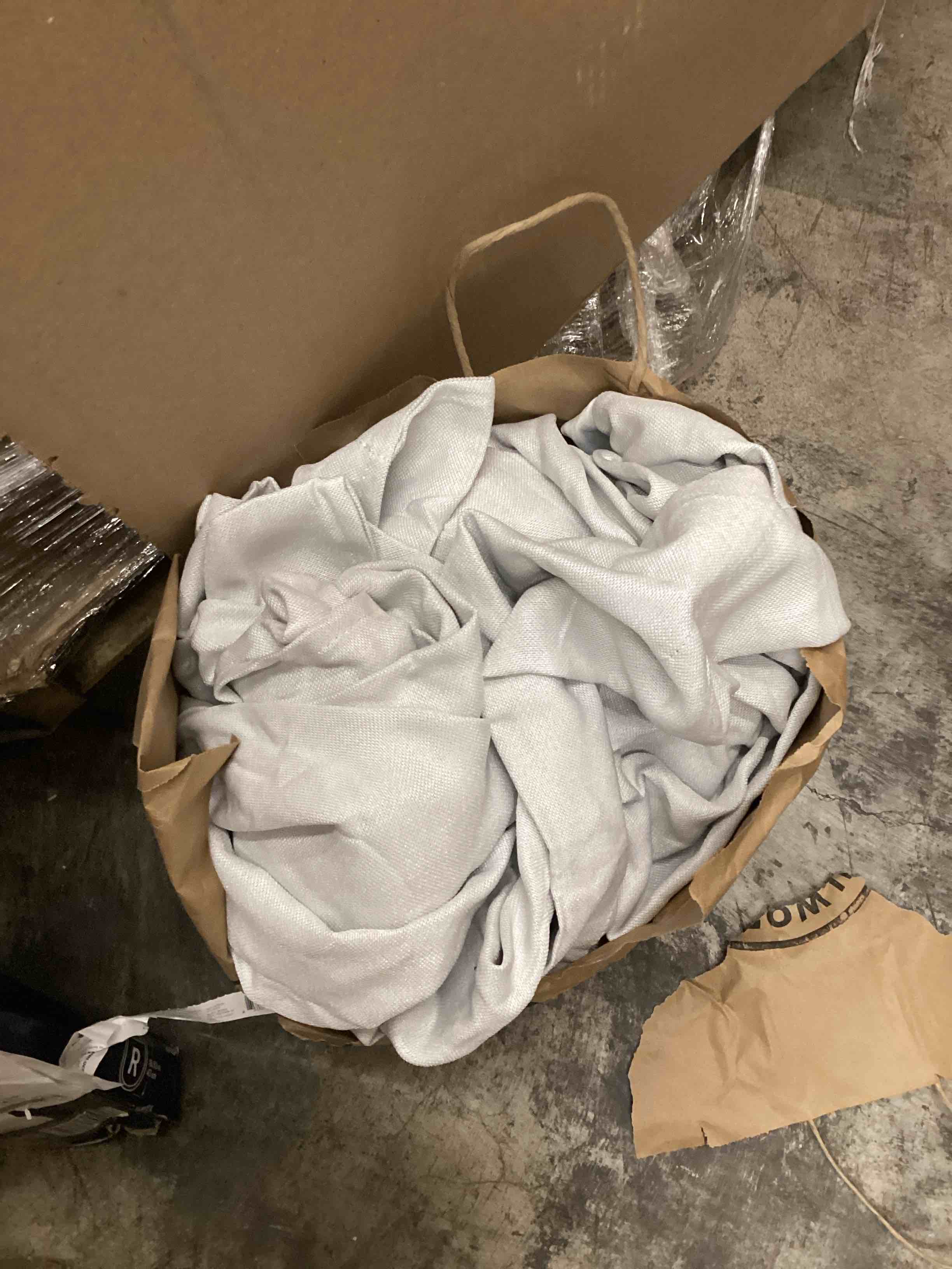 Condition photo showing As Is for light grey 100% blackout curtains 54 inches long 2 panels set, short linen heat blocking drapes 54 inch small window decor for kitchen bedroom bathroom thermal insulated textured hook belt(w50"xl54")