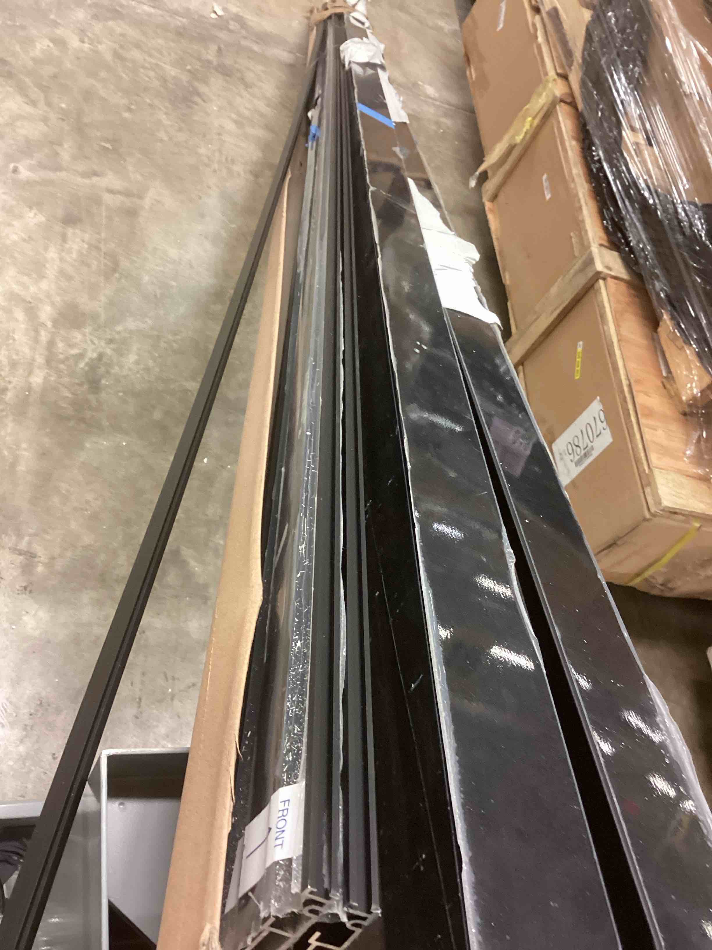 Condition photo showing As Is for 8’ metal sliding door track 2-pack