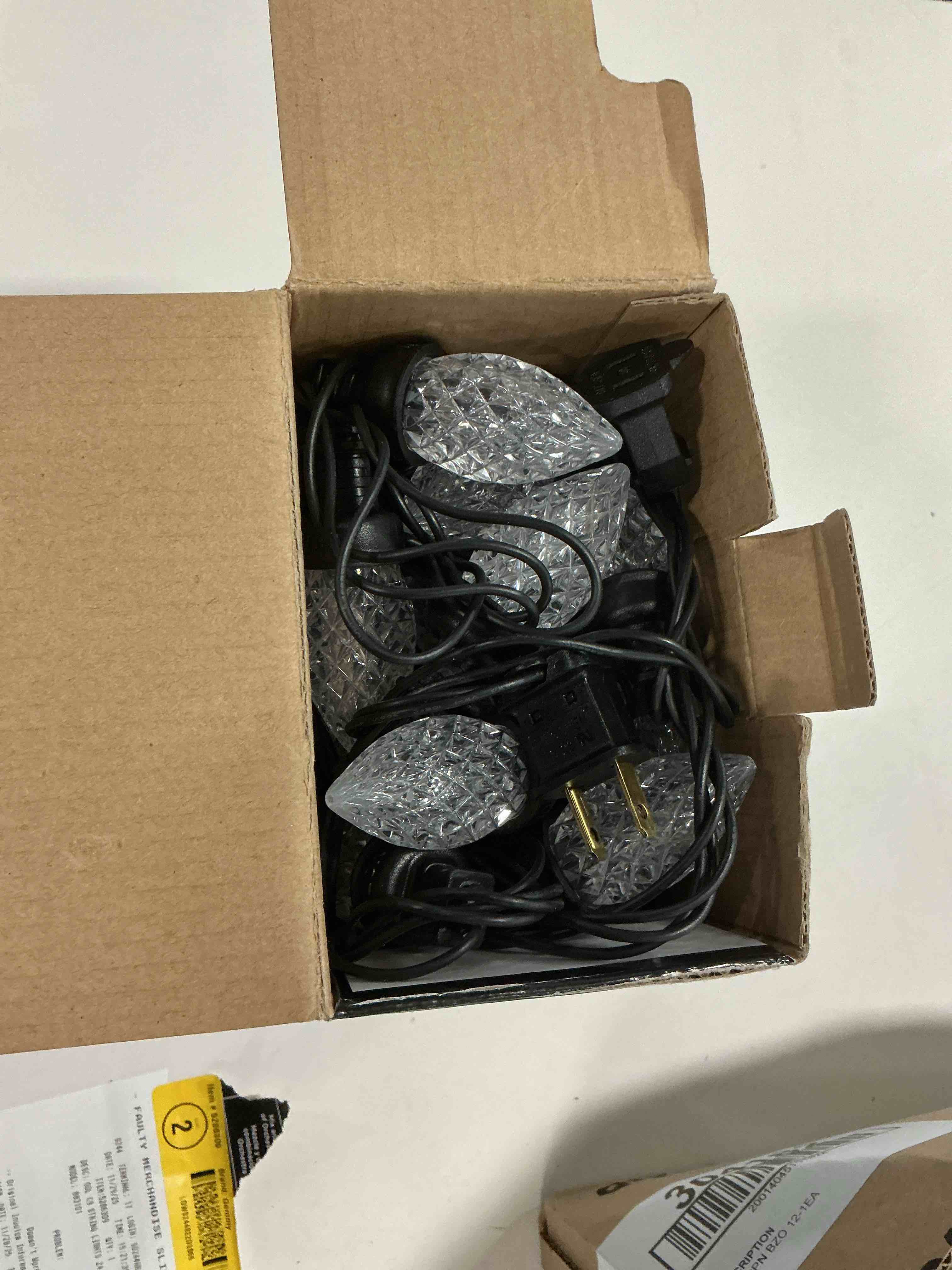 Condition photo showing As Is for (similar)24L C9 LED Light String / 3-Channel, 8in Bulb Spacing