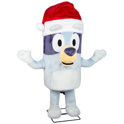 BLUEY 4-FT MUSICAL ANIMATRONIC CHRISTMAS DECORATION SHE SPEAKS, VERY COOL