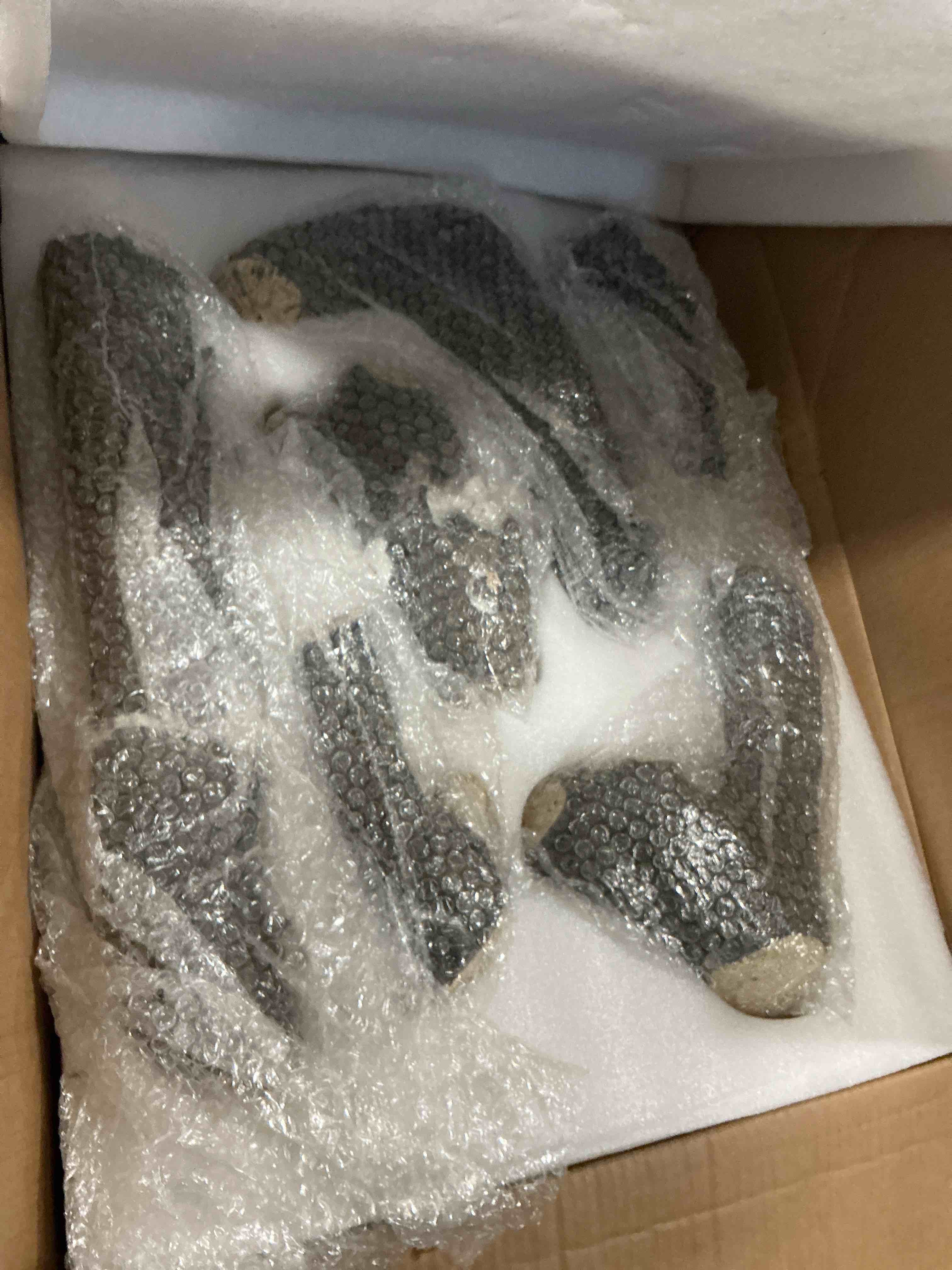 Condition photo showing As Is for Master Forge 24-in 33000 -BTU Dual Fuel Dual -Burner Vent-free Gas Fireplace Logs with