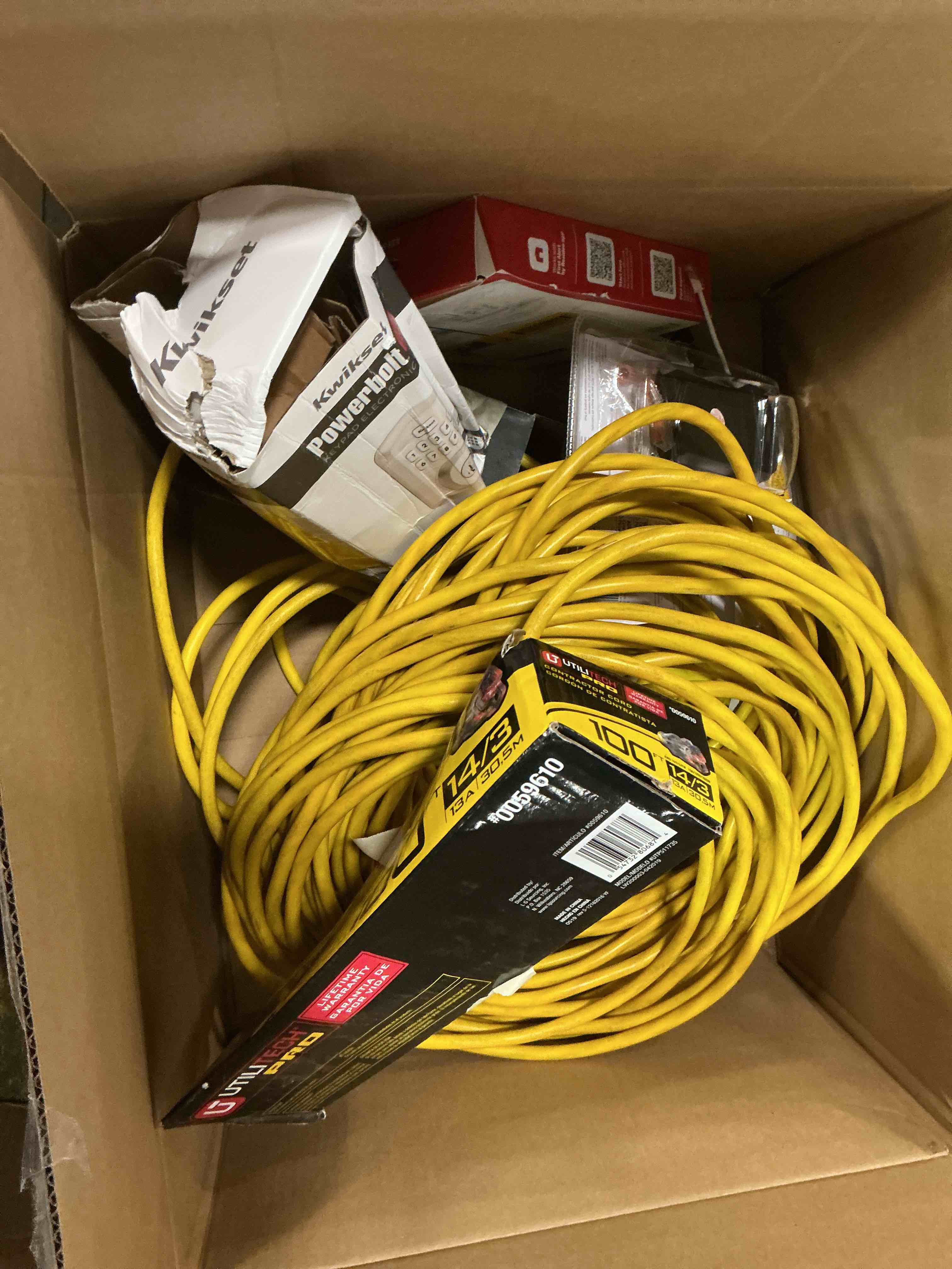 Condition photo showing As Is for Assorted Home Improvement Lot (Small Tools, Screw, Home Accessories, etc.)