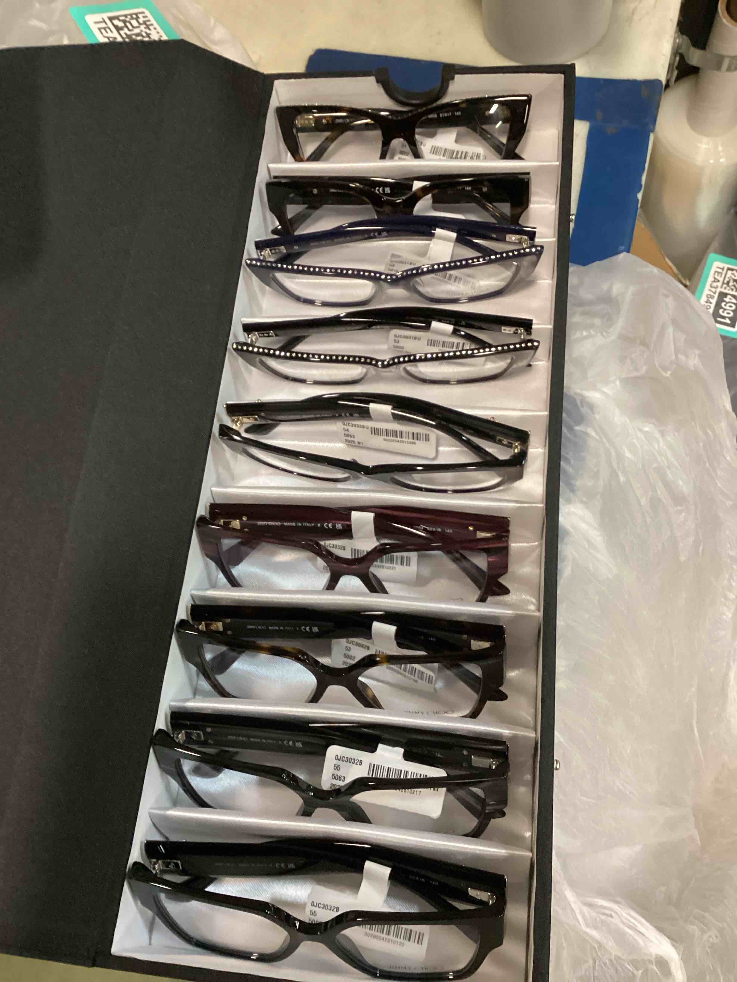 Pack of 9 Assorted Jimmy Choo glasses frames (Different models)