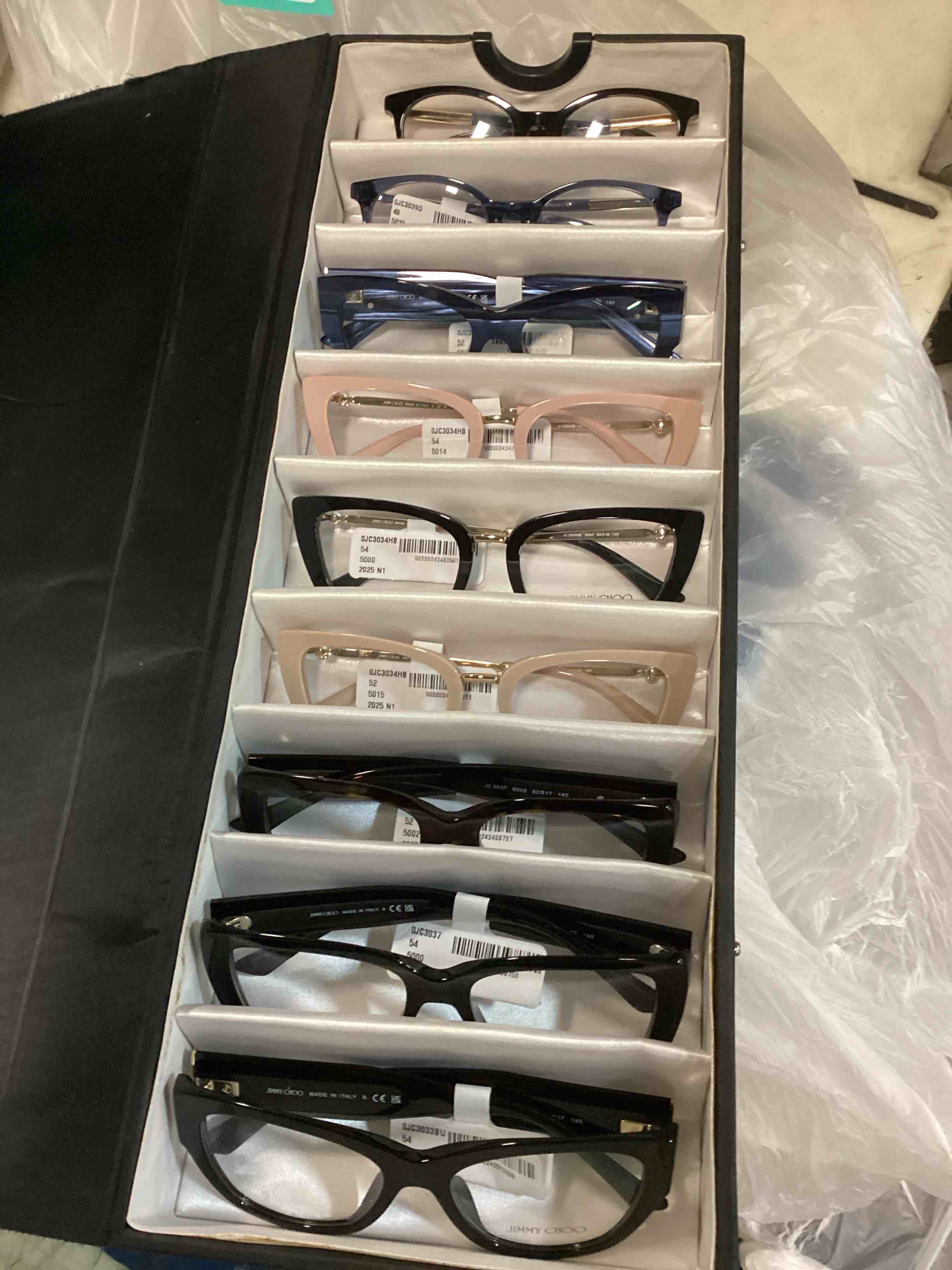 Pack of 9 Assorted Jimmy Choo glasses frames (Different models)
