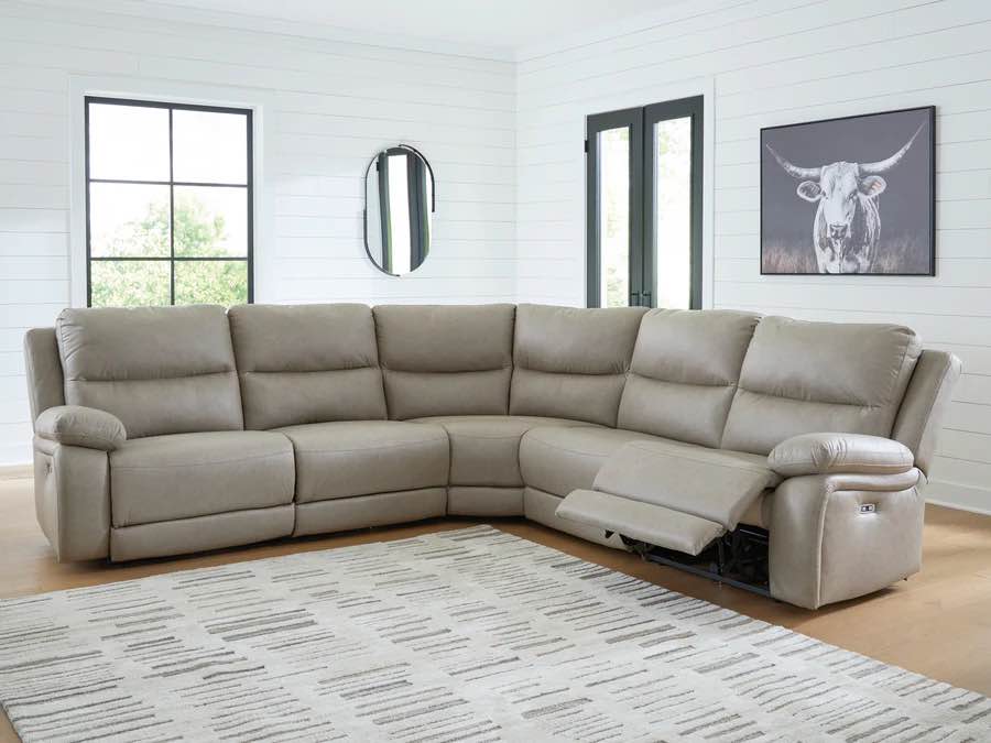 Narwhal Place Pebble 5-Piece Power Reclining Sectional