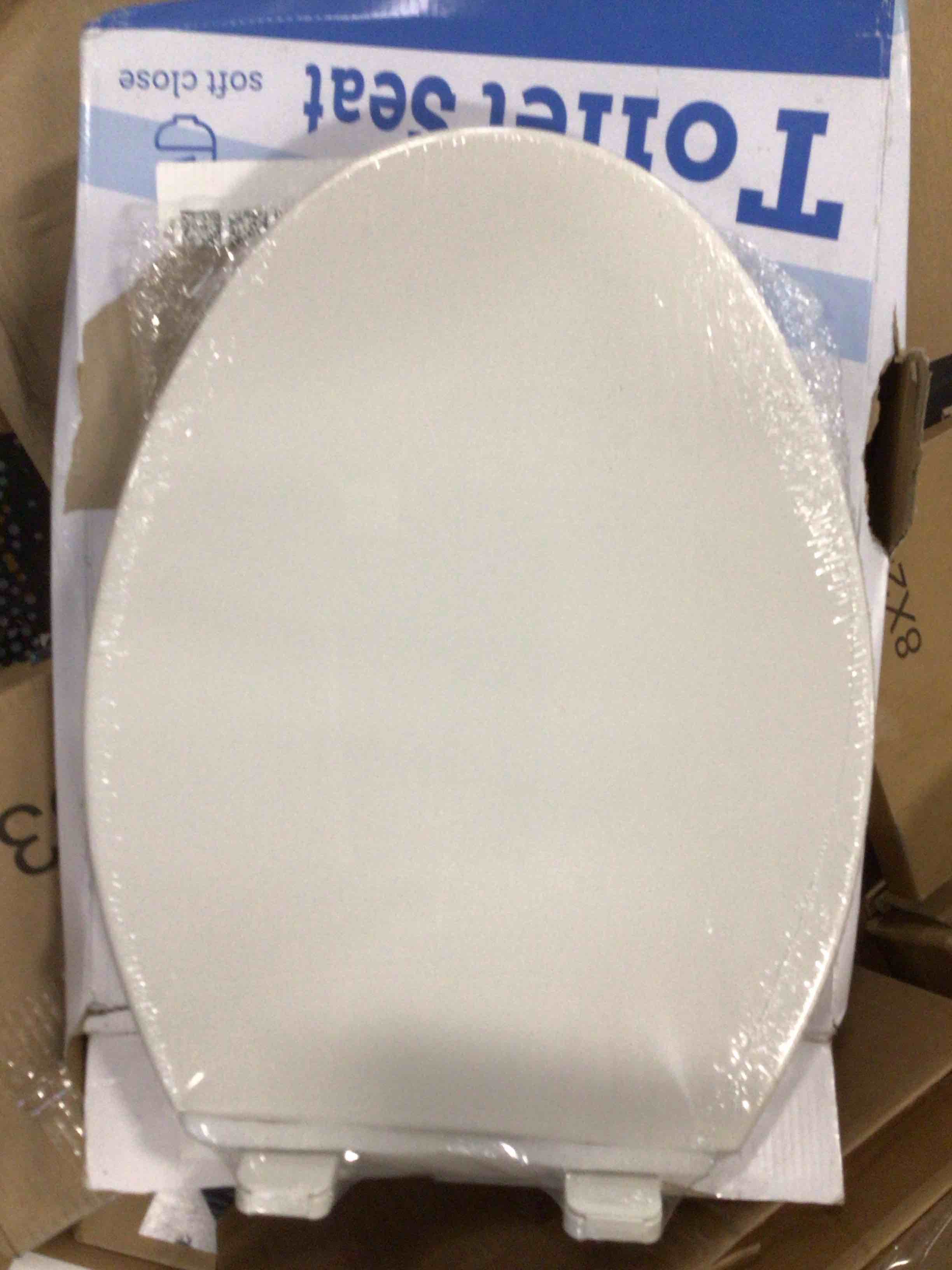 Condition photo showing New/Like New for elongated toilet seat with built-in toddler seat 18.5" - soft close for child & adult, potty training seat, durable pp toilet seat, easy installation & removal, fits most toilet bowls elongated with toddler seat 18.5"