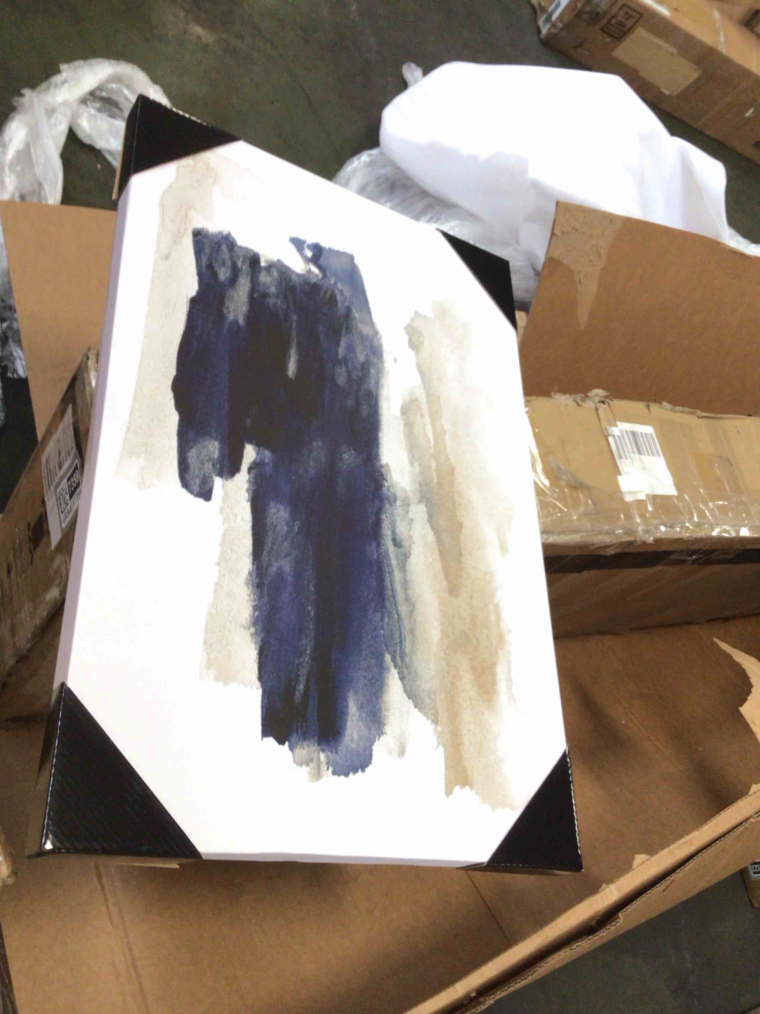 Condition photo showing New/Like New for navy  sweep - custom wrapped gallery canvas 27” x18” 