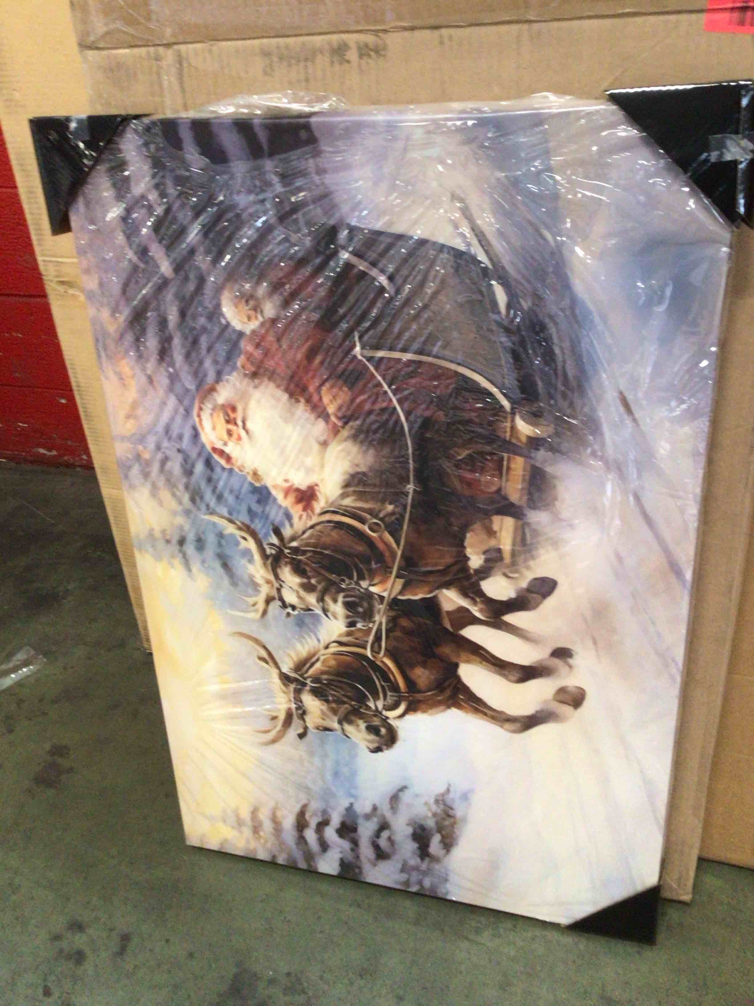 Condition photo showing New/Like New for christmas holiday arts - gallery wrapped canvas 26” x 36”