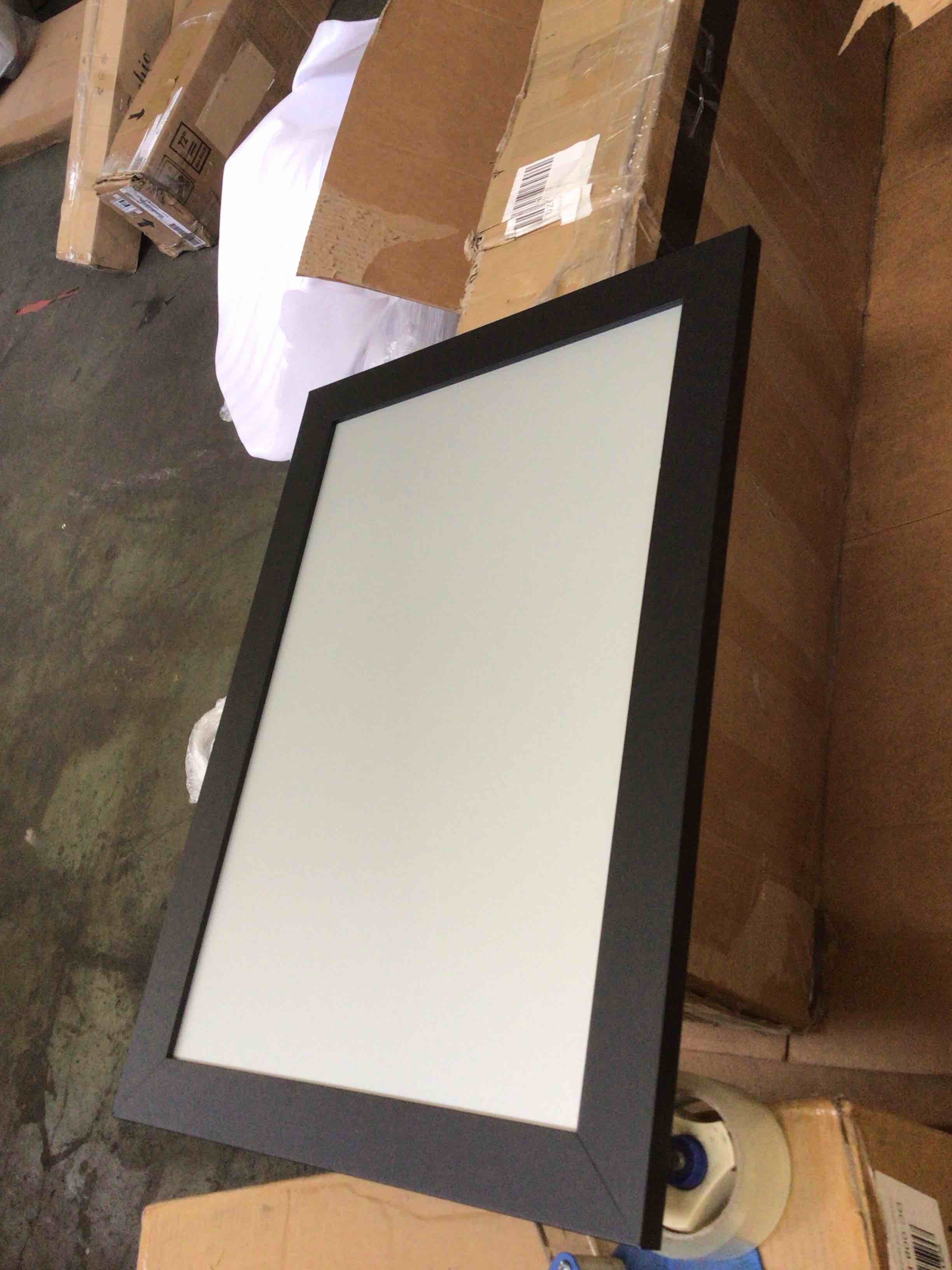 Condition photo showing Good Condition for corvino black framed magnetic organization board 20” x 27” 