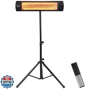 VEVOR Infrared Heater, 1500W Remote Control Electric Space Heater