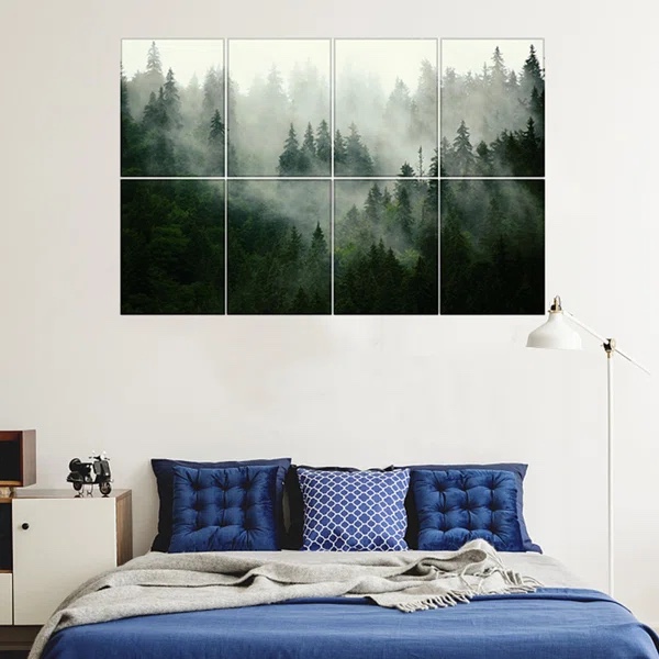 48”x32” peel y stick art Acoustic panels  decorative soundproof 8 panels 