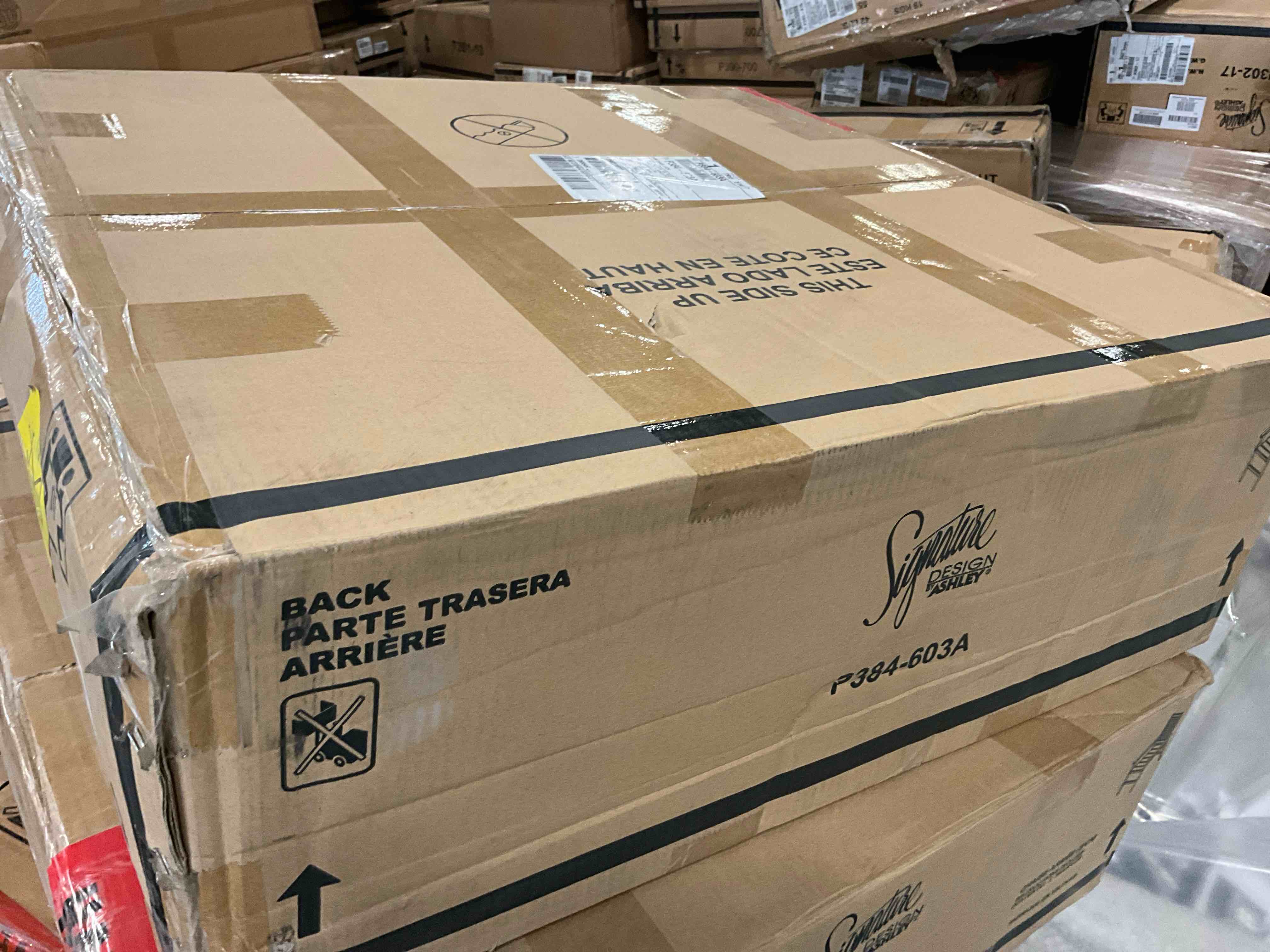 Condition photo showing New/Like New for mount valley outdoor arm chair (set of 2)  driftwood/black