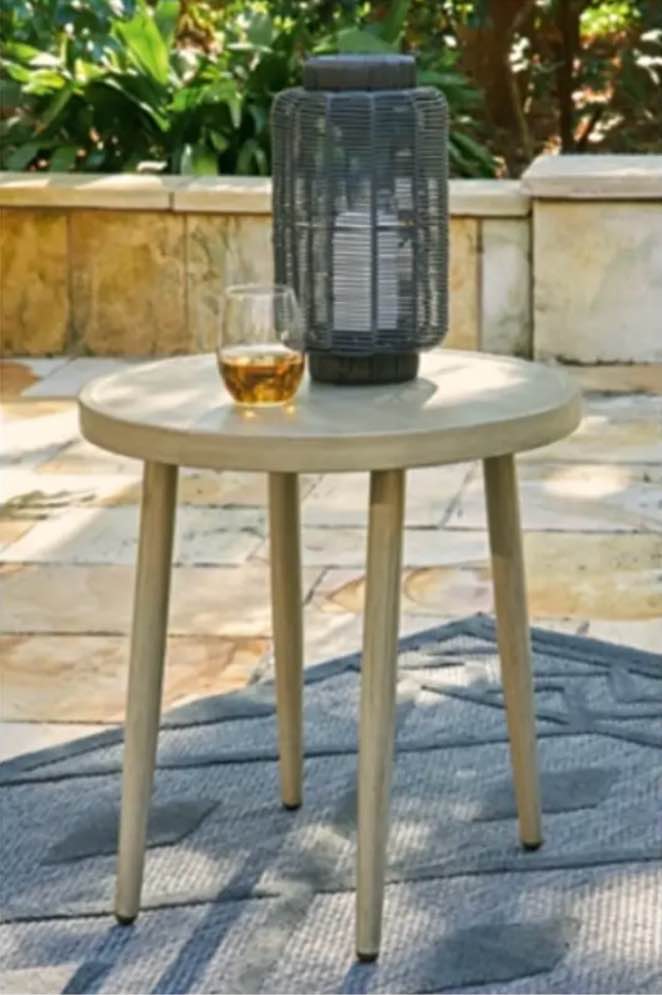swiss valley round end table