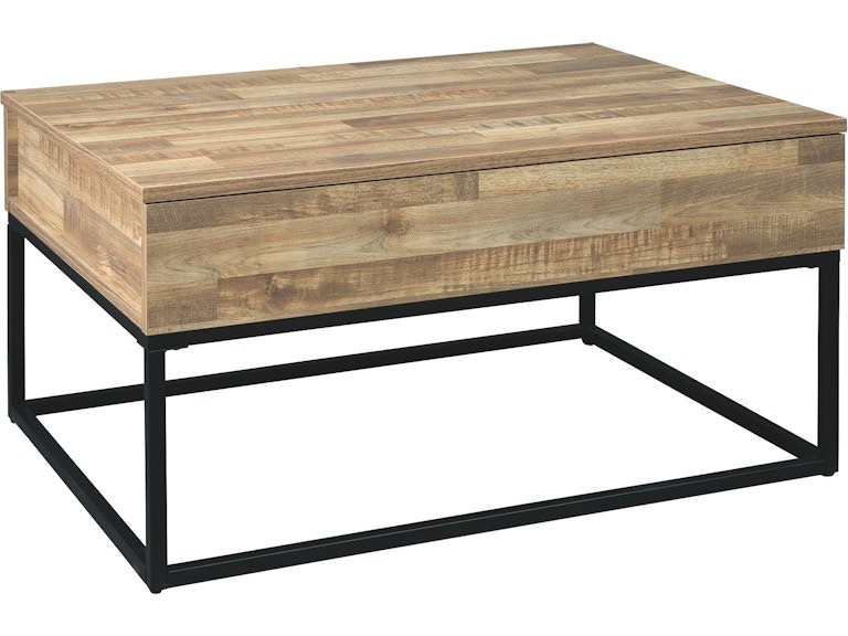 contemporary gerdanet lift-top coffee table  natural