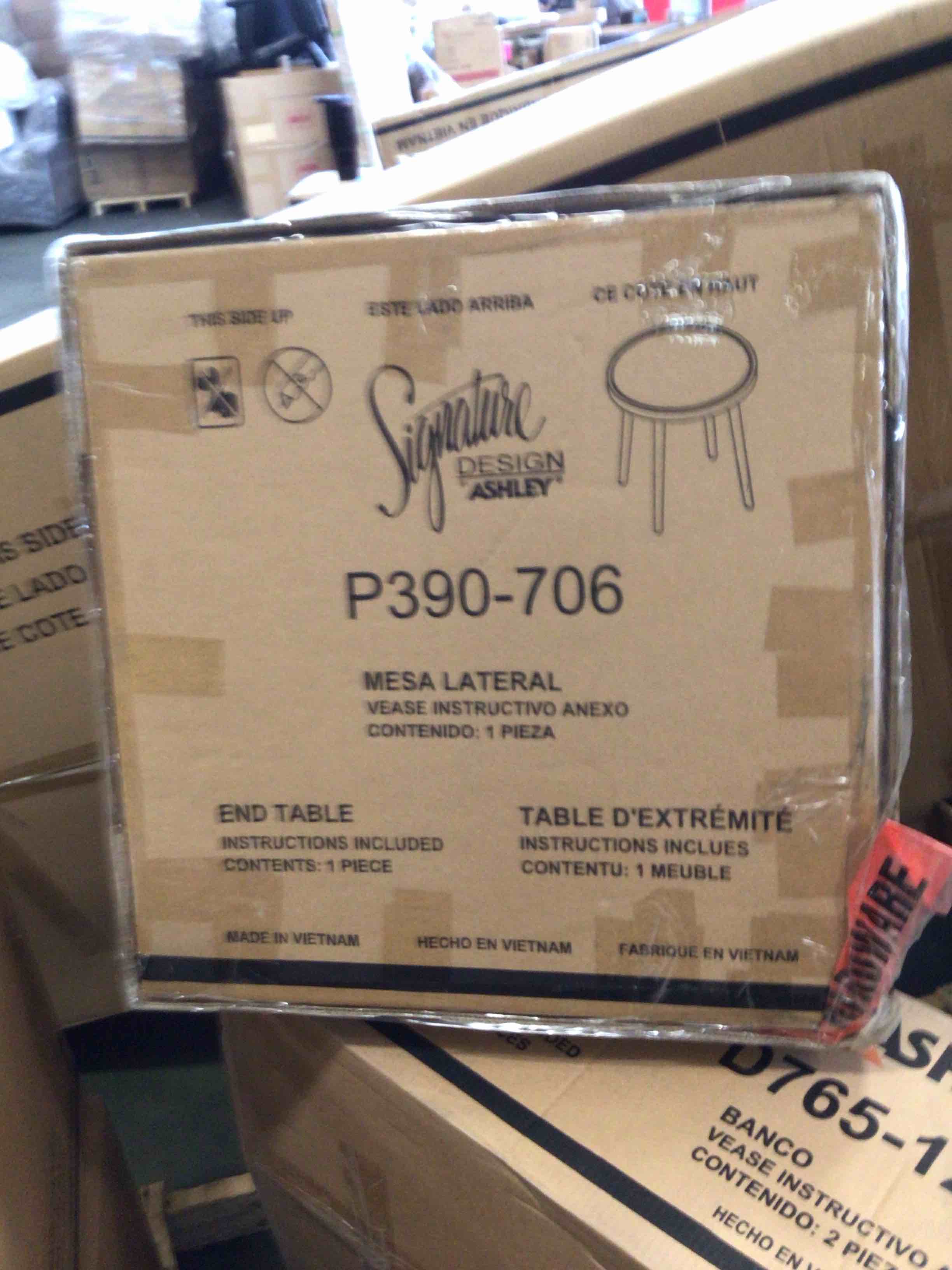 Condition photo showing New/Like New for swiss valley round end table