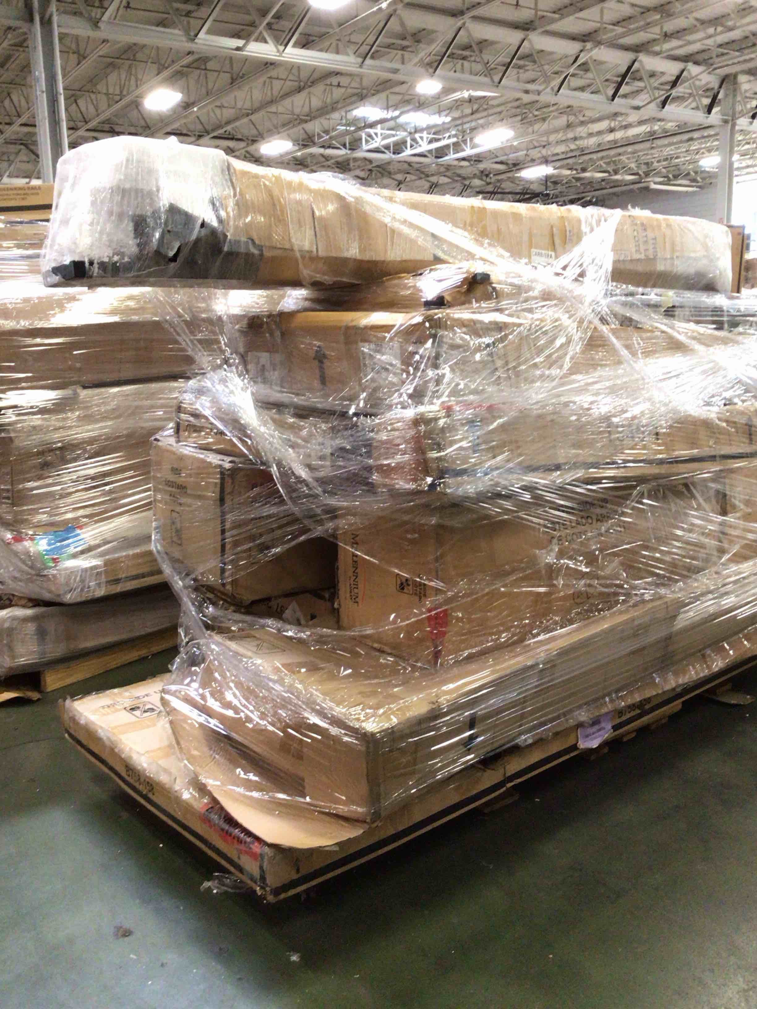 Pallet Lot Furniture ( Bed parts rails and sides, Headboard) 