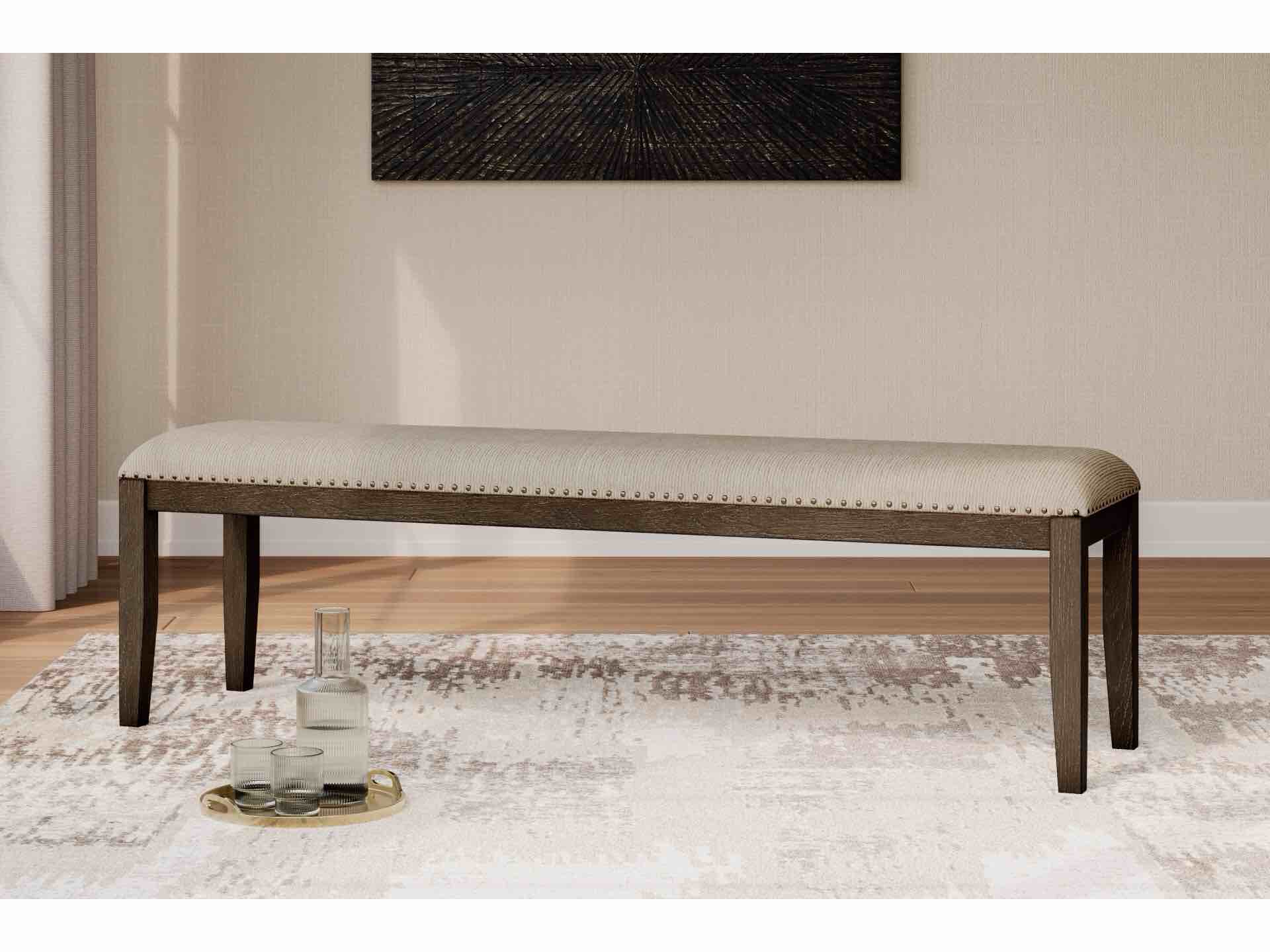 Condition photo showing New/Like New for johnelle 63" upholstered dining bench