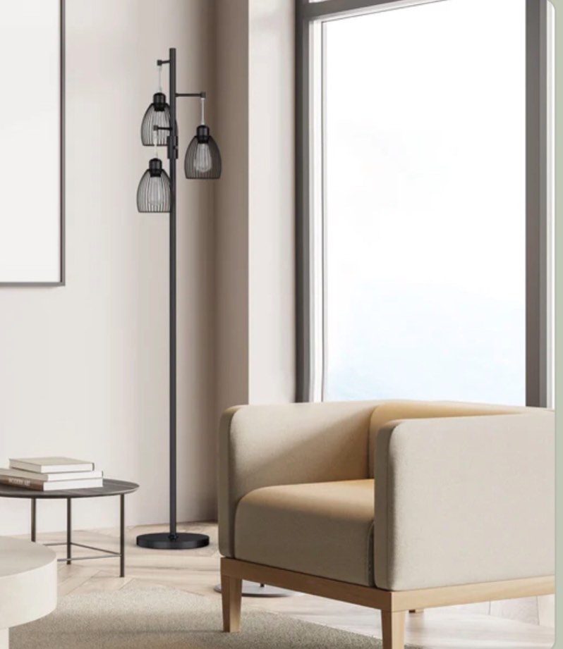 70" Tree Floor Lamp with 3 Bulbs
