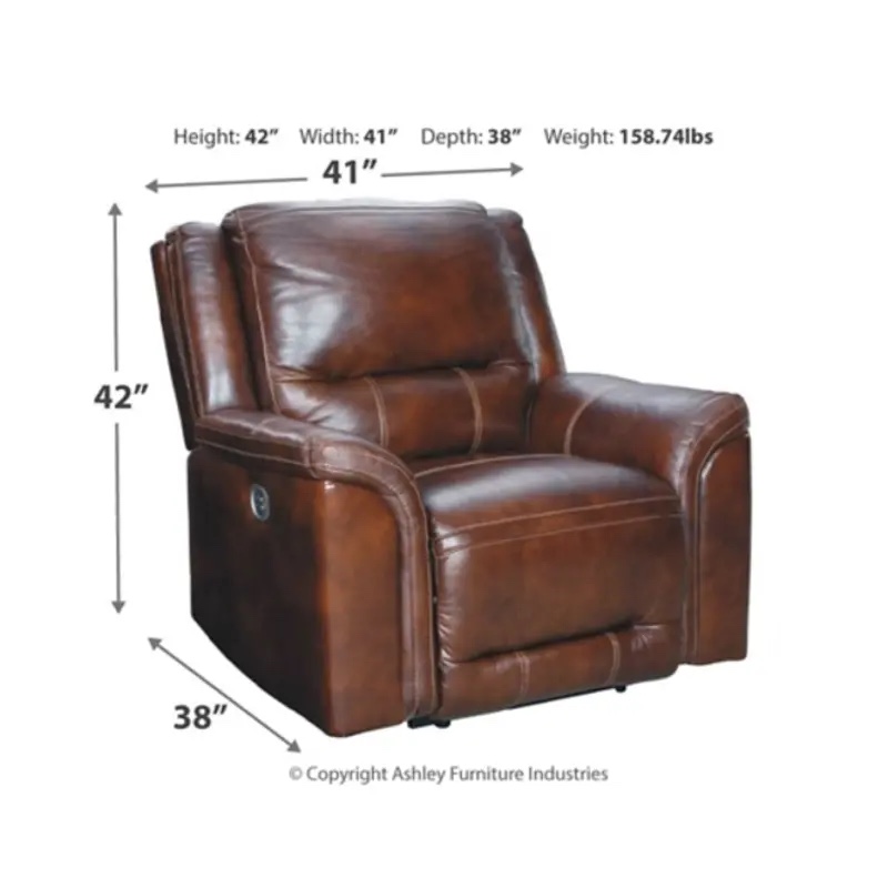 U8300413 Ashley Furniture Catanzaro Power Recliner With Adjustable Headrest