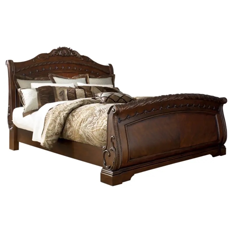 B553-77 Ashley Furniture North Shore - Dark Brown Queen Sleigh Bed headboard, only