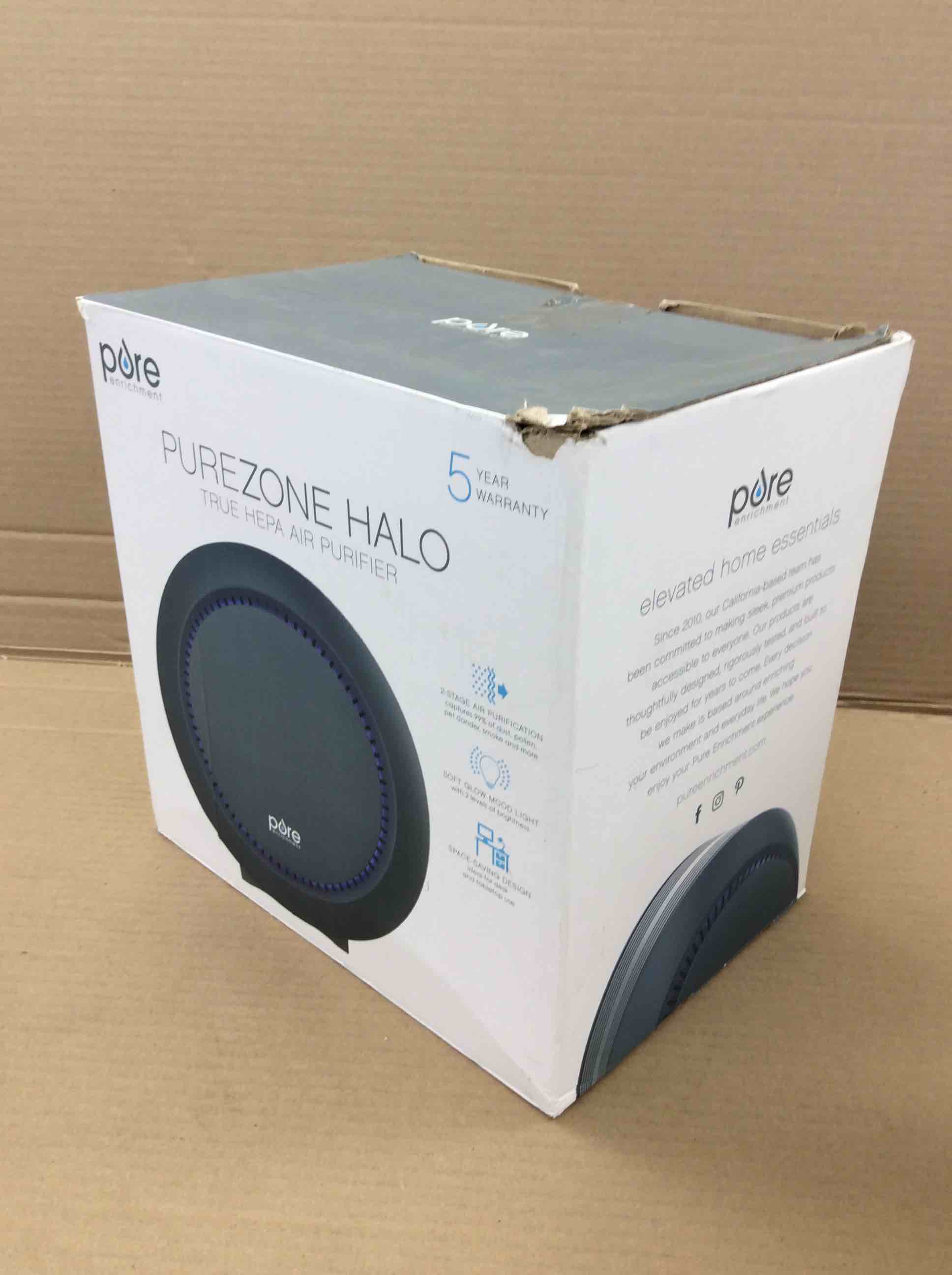 Condition photo showing Good Condition for pure enrichment purezone halo medium room air purifier  2 stage filtration  purifies air of smoke  pollen  dust  and pet hair - easily fits on tables  desks  and nightstands (graphite)