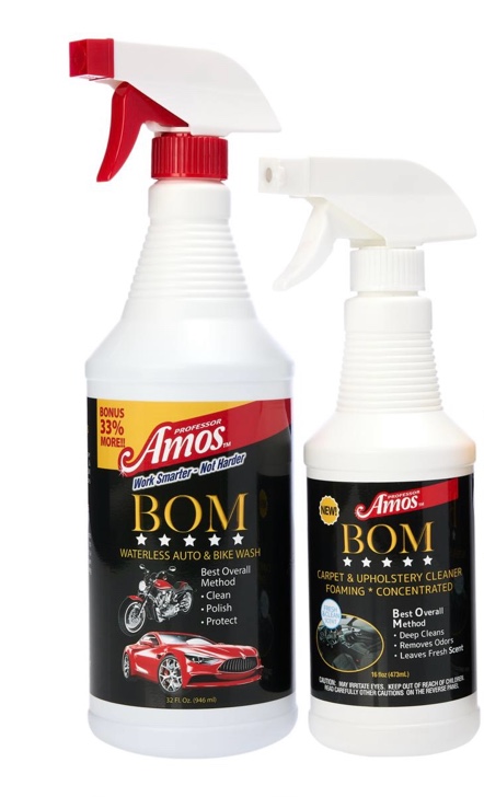 professor amos waterless auto wash and carpet and upholstery cleaner 