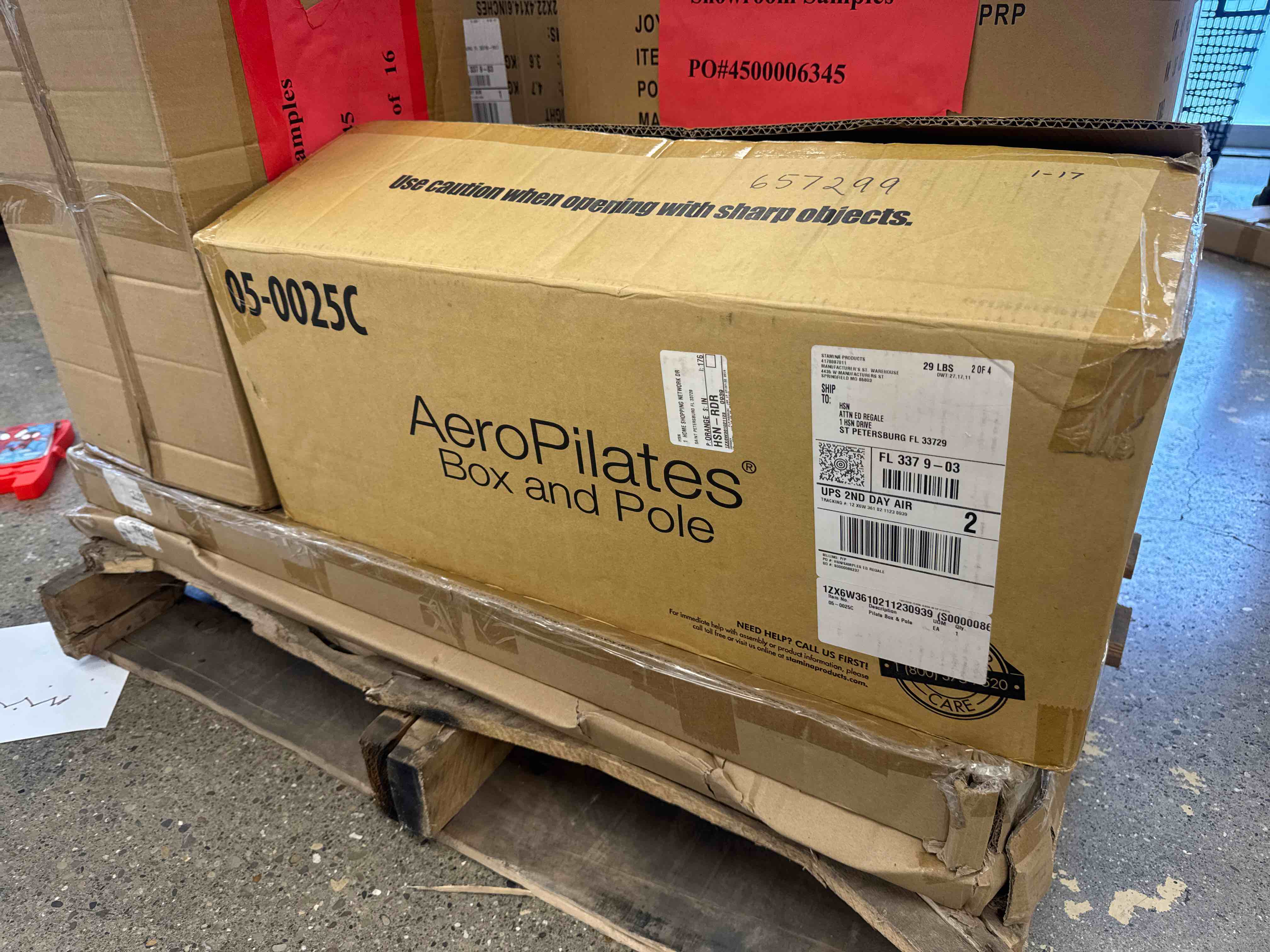 Condition photo showing New/Like New for stamina aeropilates box and pole 