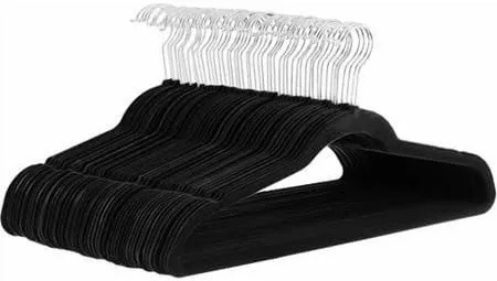 37pc velvet hanger set with garment bag