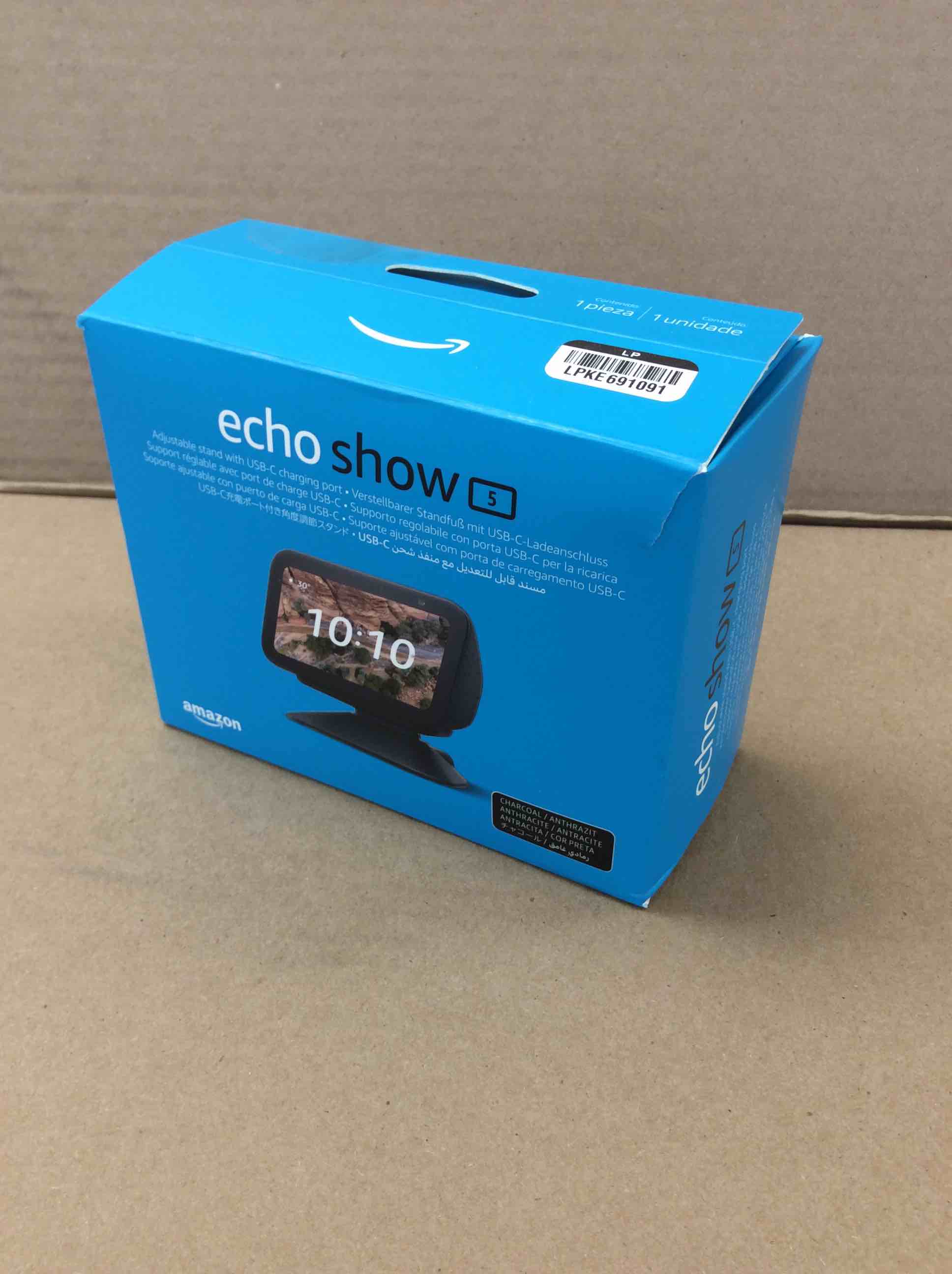 Condition photo showing New/Like New for amazon - echo show 5 (3rd gen) adjustable stand with usb-c charging port - charcoal
