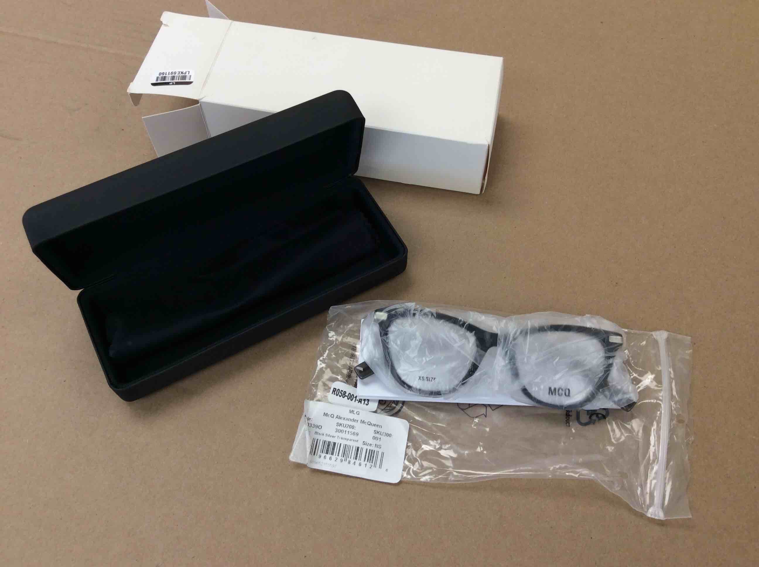 Condition photo showing New/Like New for alexander mcqueen mcq women's black opticals xs