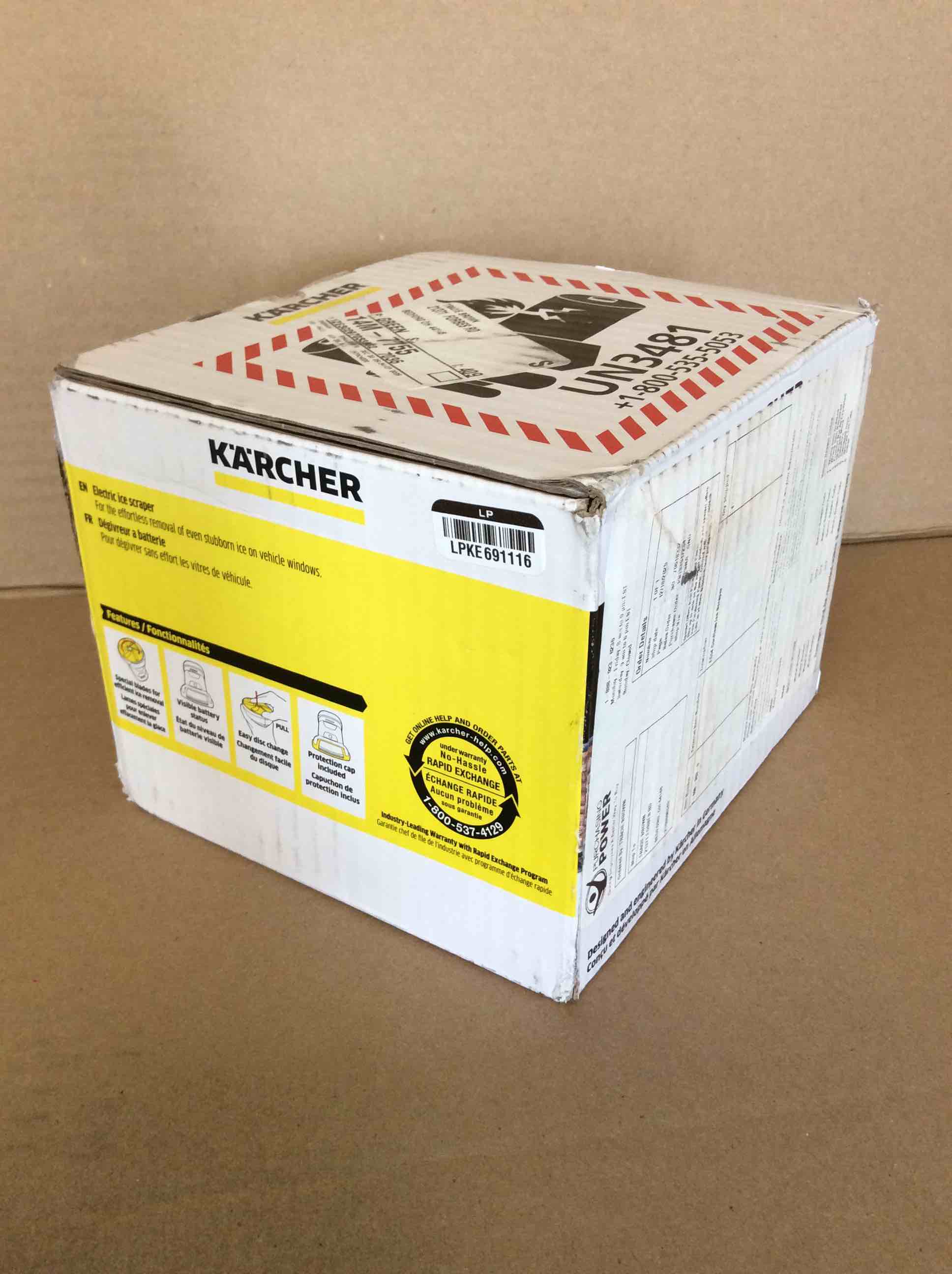Condition photo showing New/Like New for karcher edi 4 electric ice scraper  cordless windshield scraper for ice  snow and frost