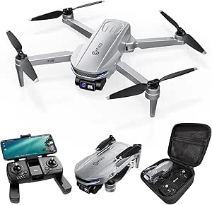 contixo - f28 gps drone with remote controller - silver