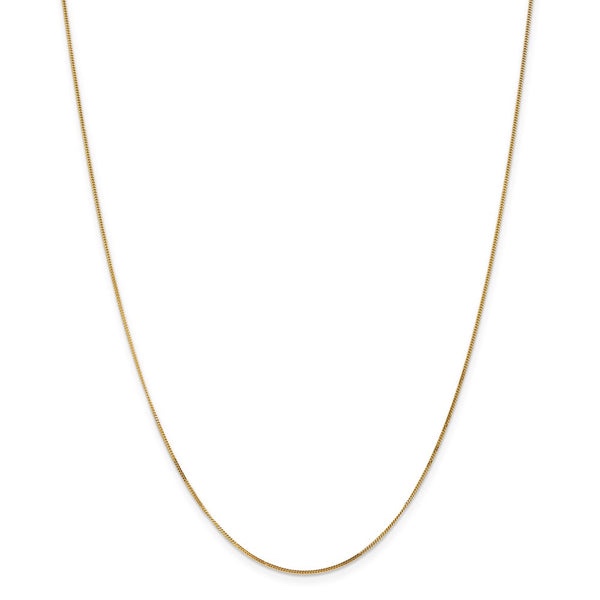 14K .9mm Curb with Spring Ring Clasp Pendant Chain Pendant Chain