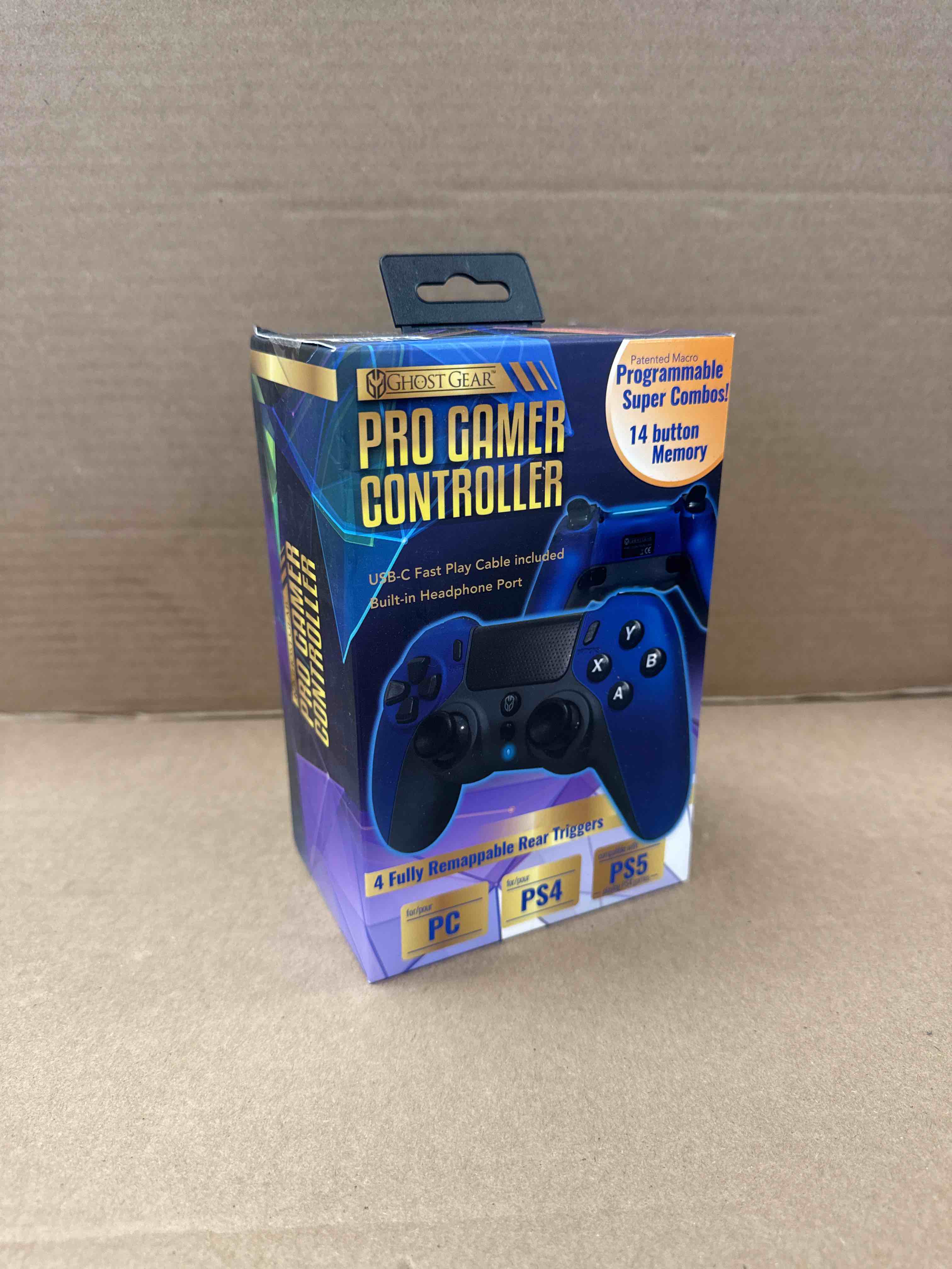 Condition photo showing New/Like New for next gen pro controller [blue] [ps4/ps5] (ghost gear)