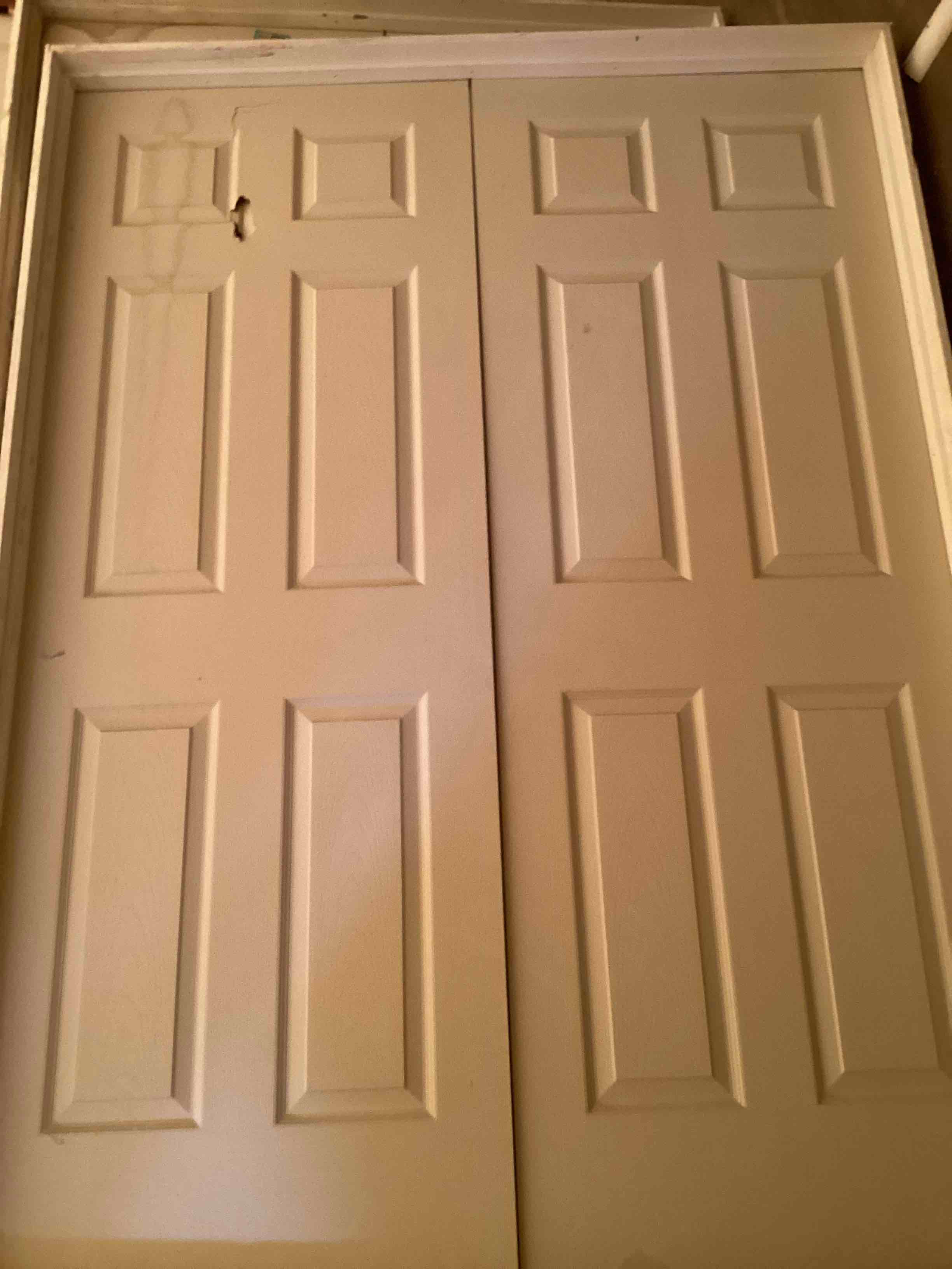 double interior door