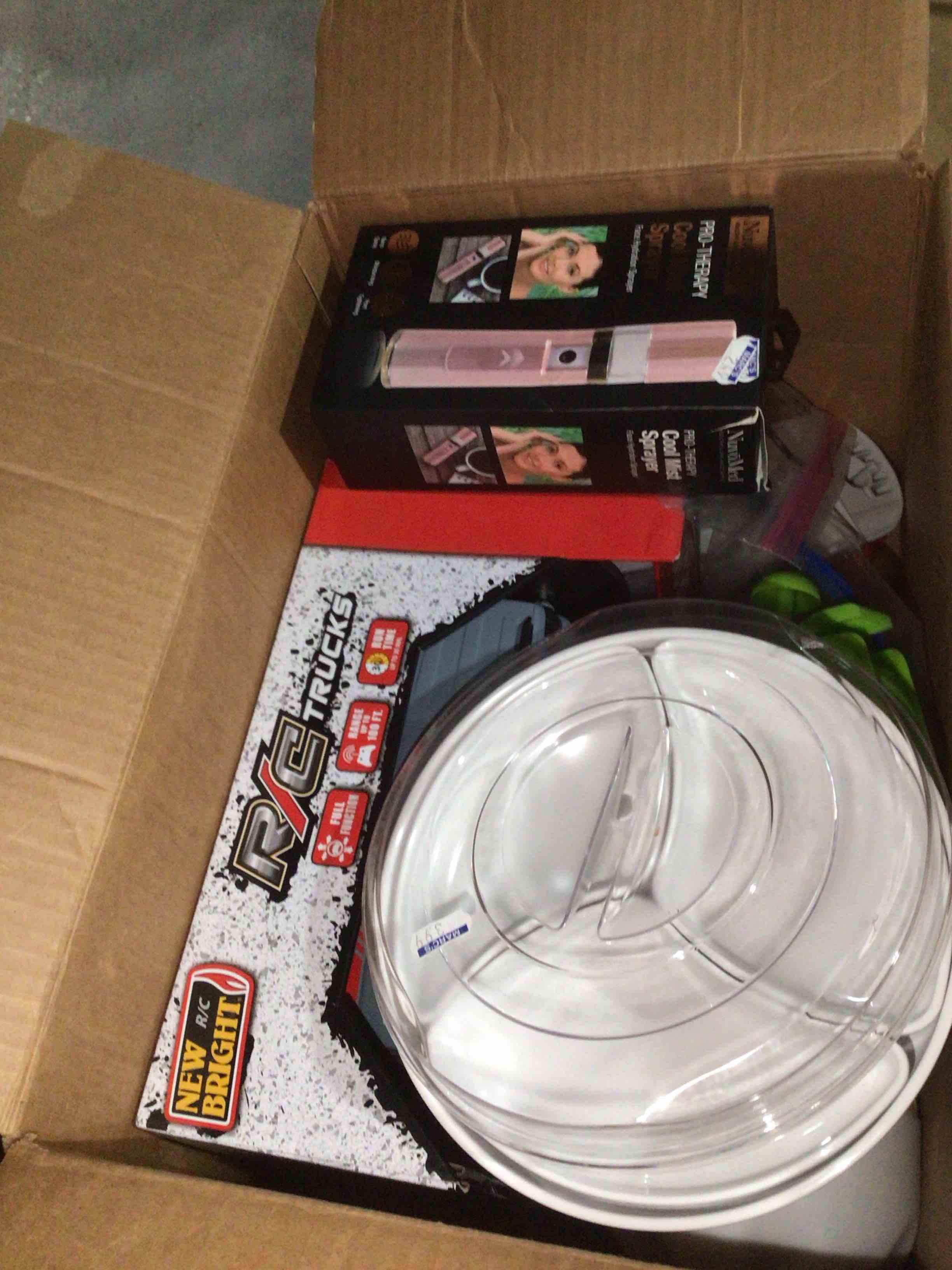 box lot of miscellaneous items 