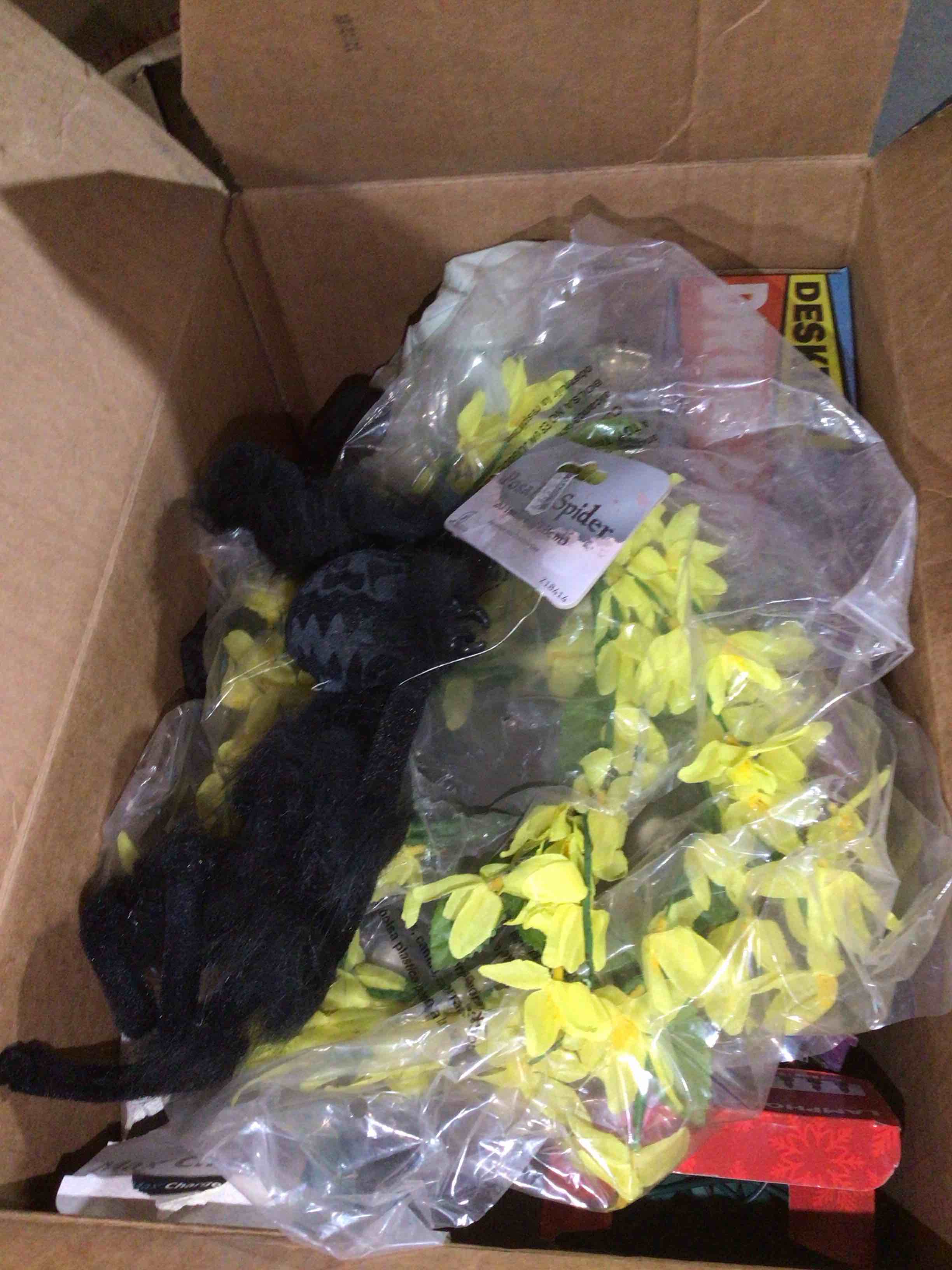 box lot of miscellaneous items