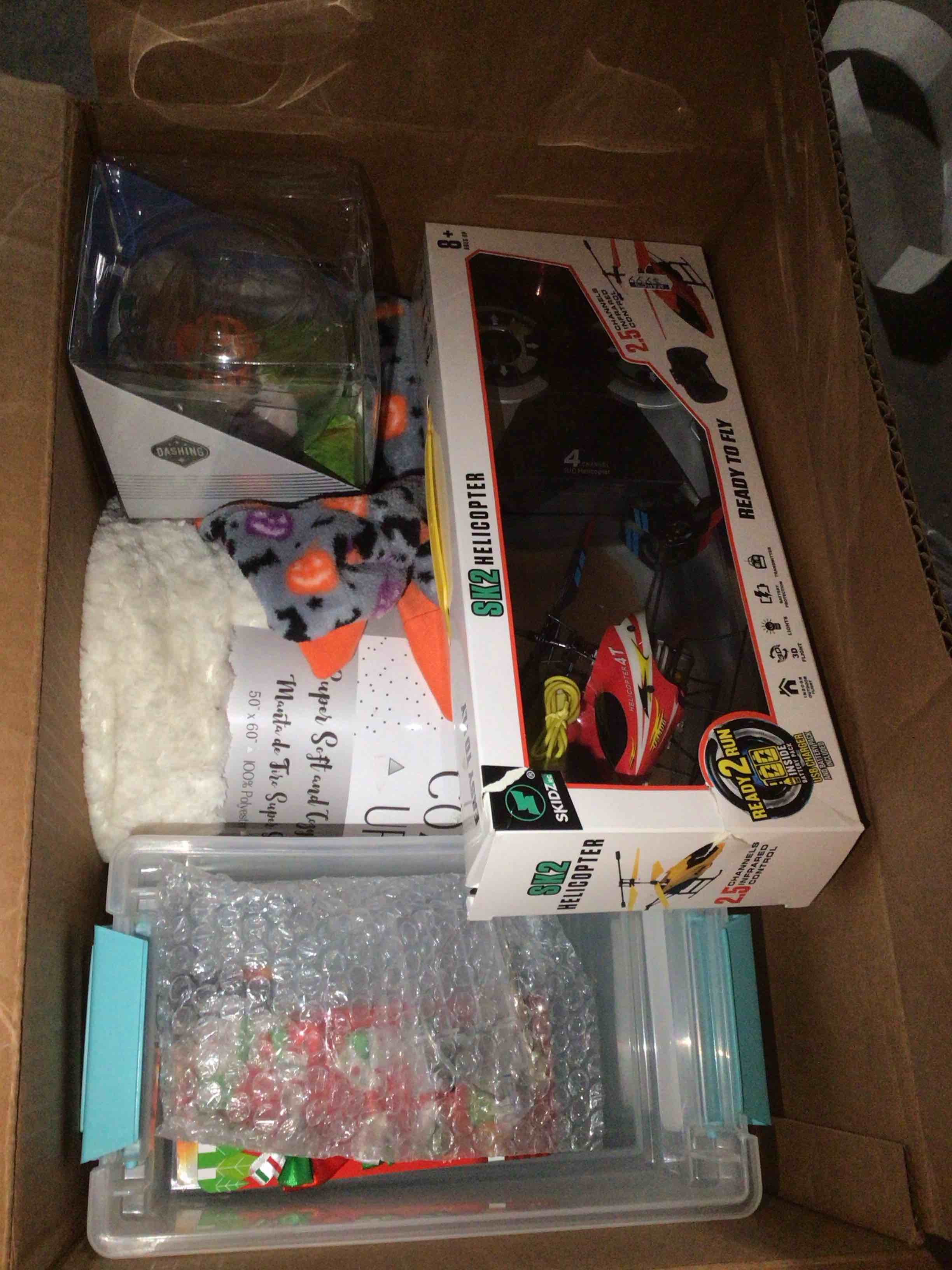 box lot of miscellaneous items