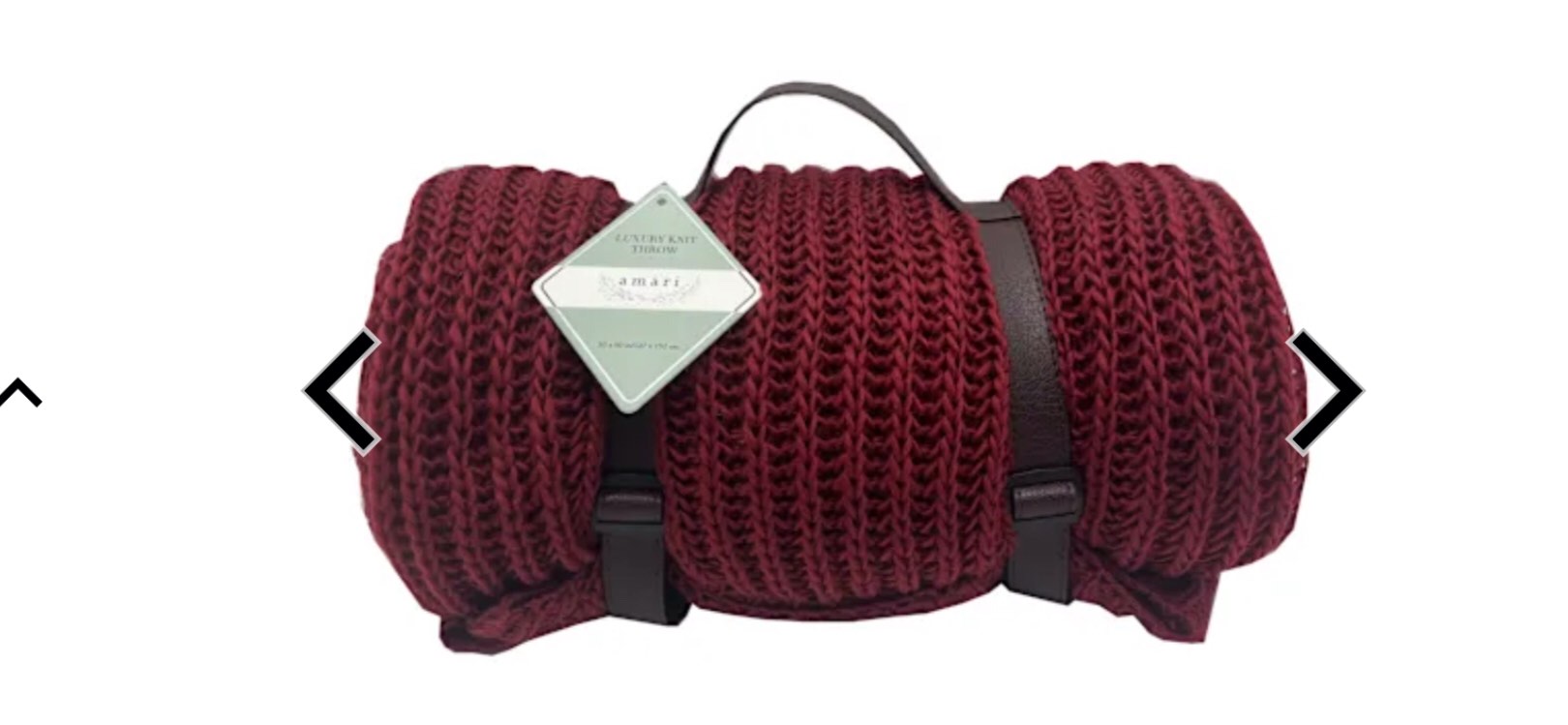 amari 50 x 60 luxury rolled knit throw 